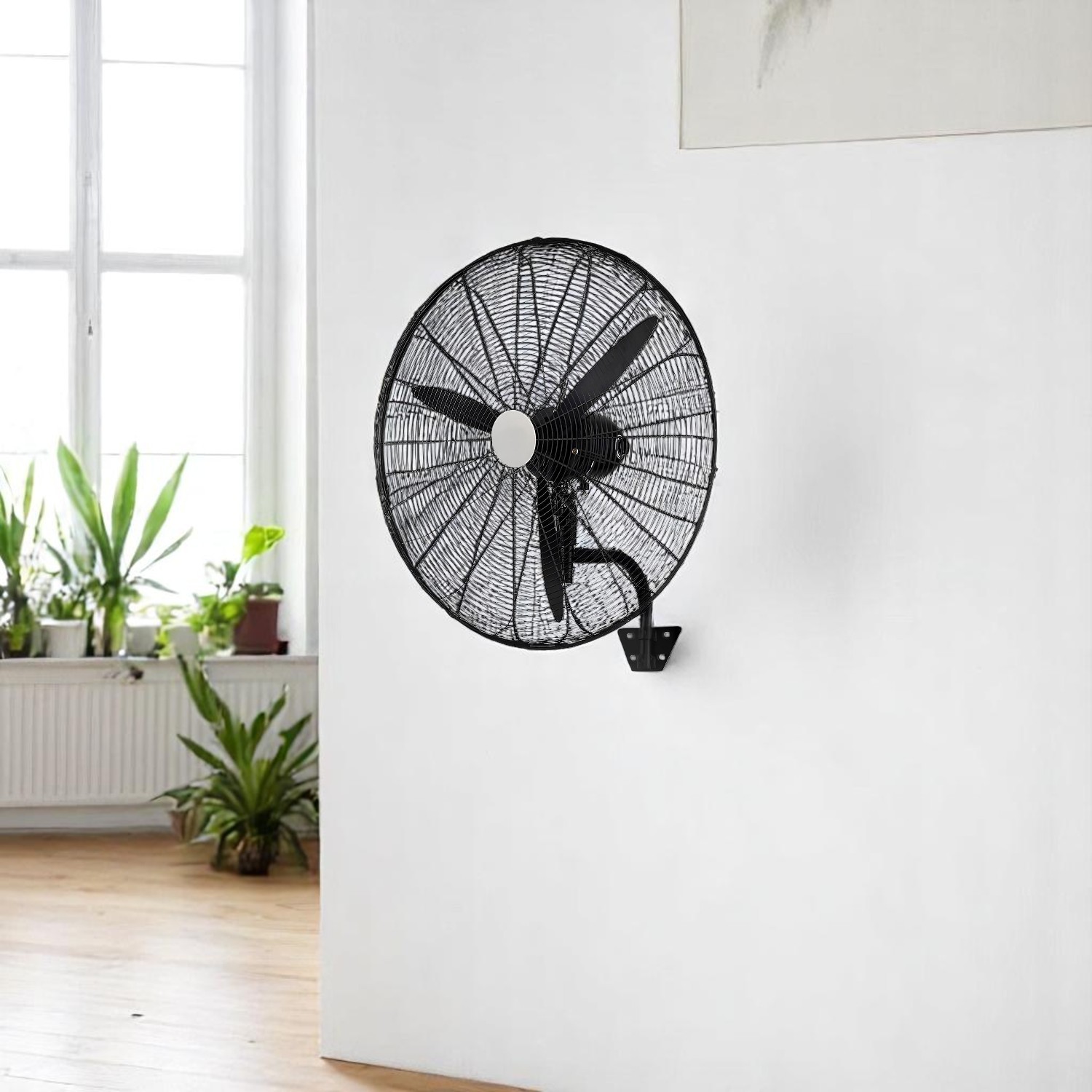 Sanayi Tipi Kumandalı 75 cm 210 W Duvar Vantilatörü Endüstriyel Geniş Sessiz Duvara Monte Fan
