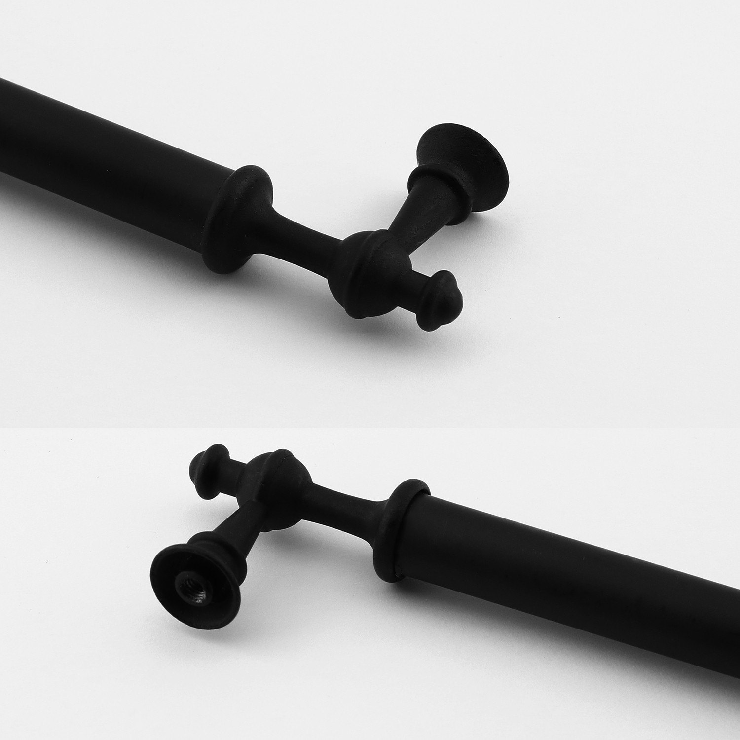 Lüks Metal Kulp Melis (224 mm - 22.4 cm) Siyah Mobilya Mutfak Çekmece Dolap Dolabı Kulbu Kulpları