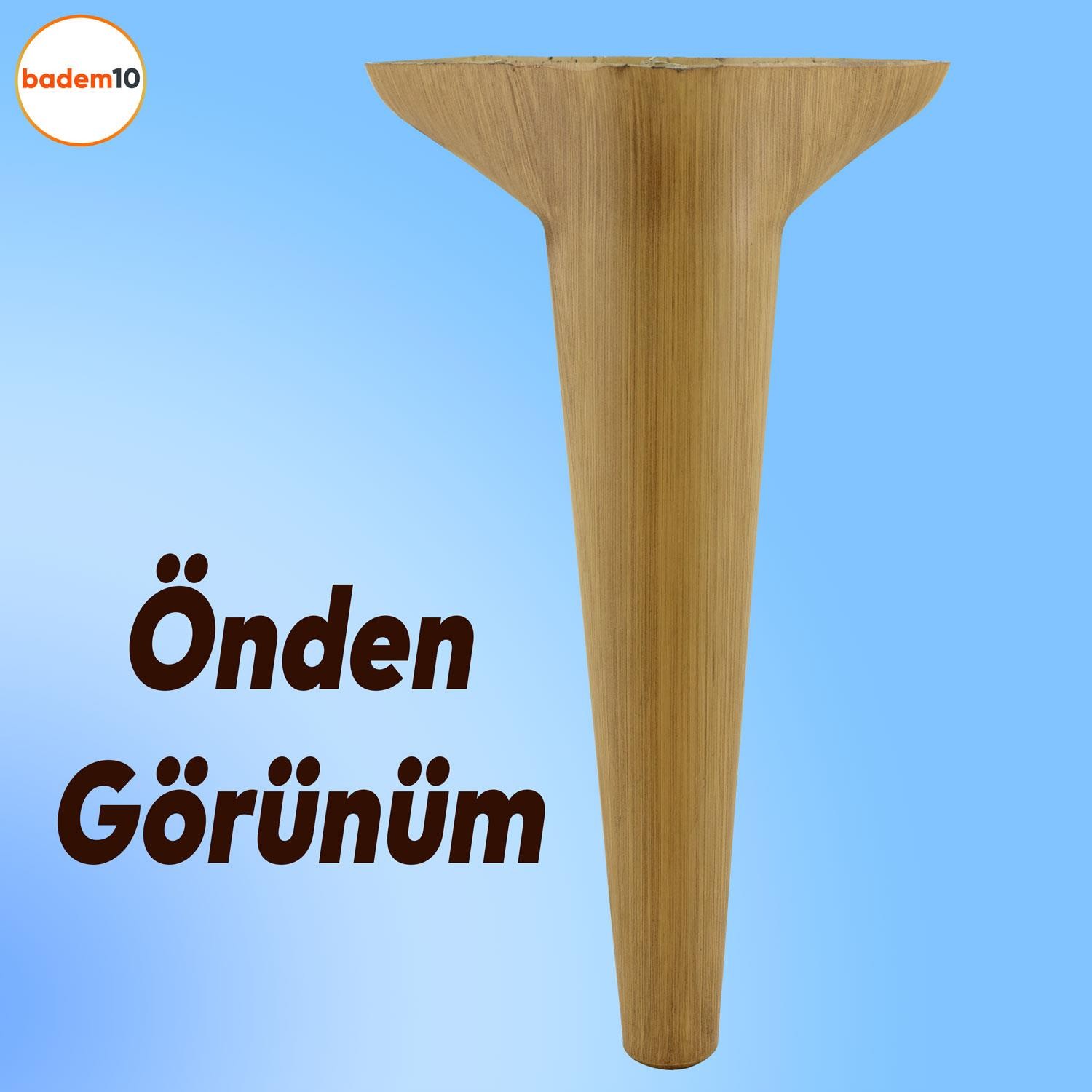 Aspen Lüks Mobilya Kanepe Koltuk Tv Ünitesi Konsol Yükseltici Ayağı Ayakları 24 Cm Açık Kahverengi