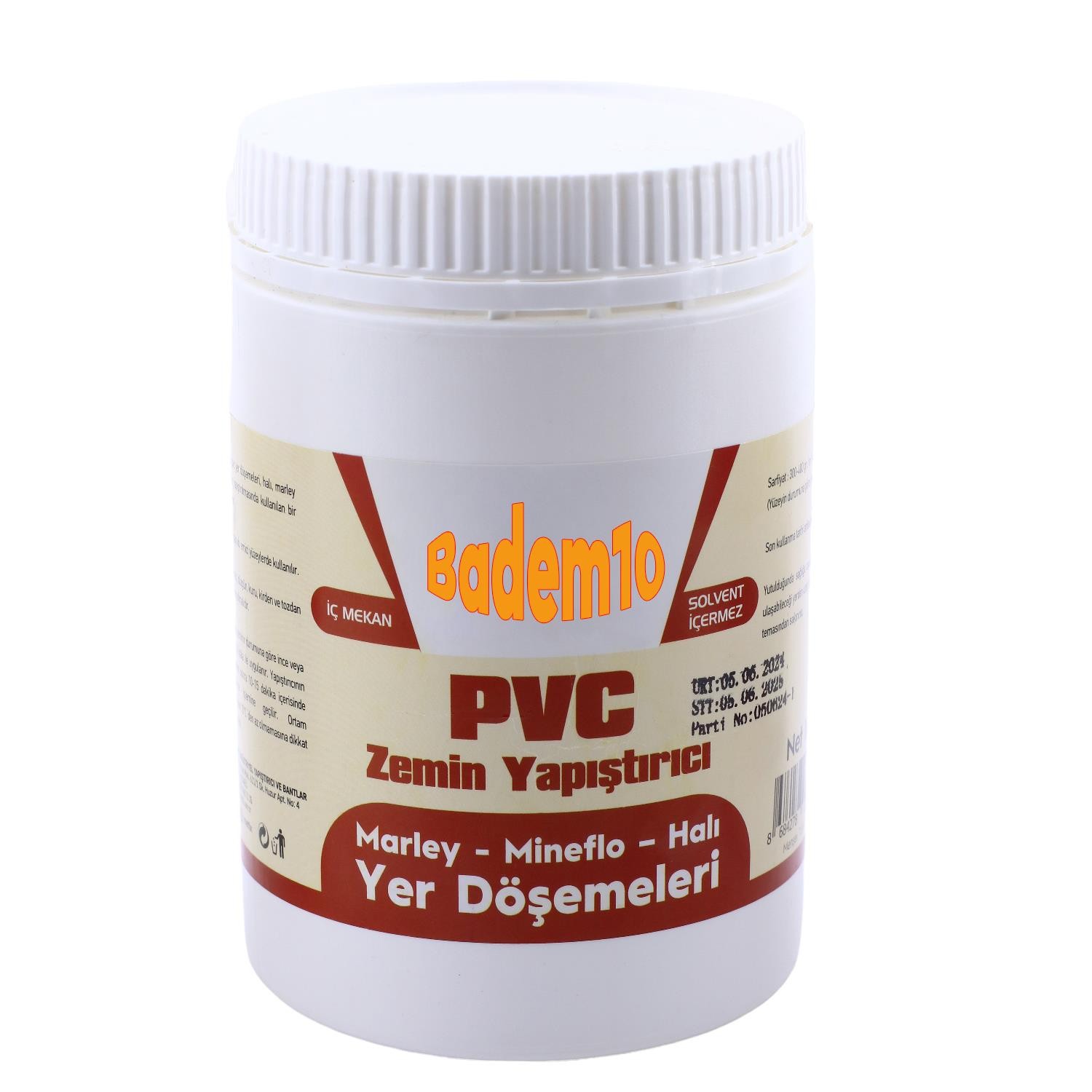  Hazır Sıvı Yer Döşemeleri Marley Mineflo Halı PVC Zemin Yapıştırıcısı 1 kg İç Mekan Yer Döşemeleri