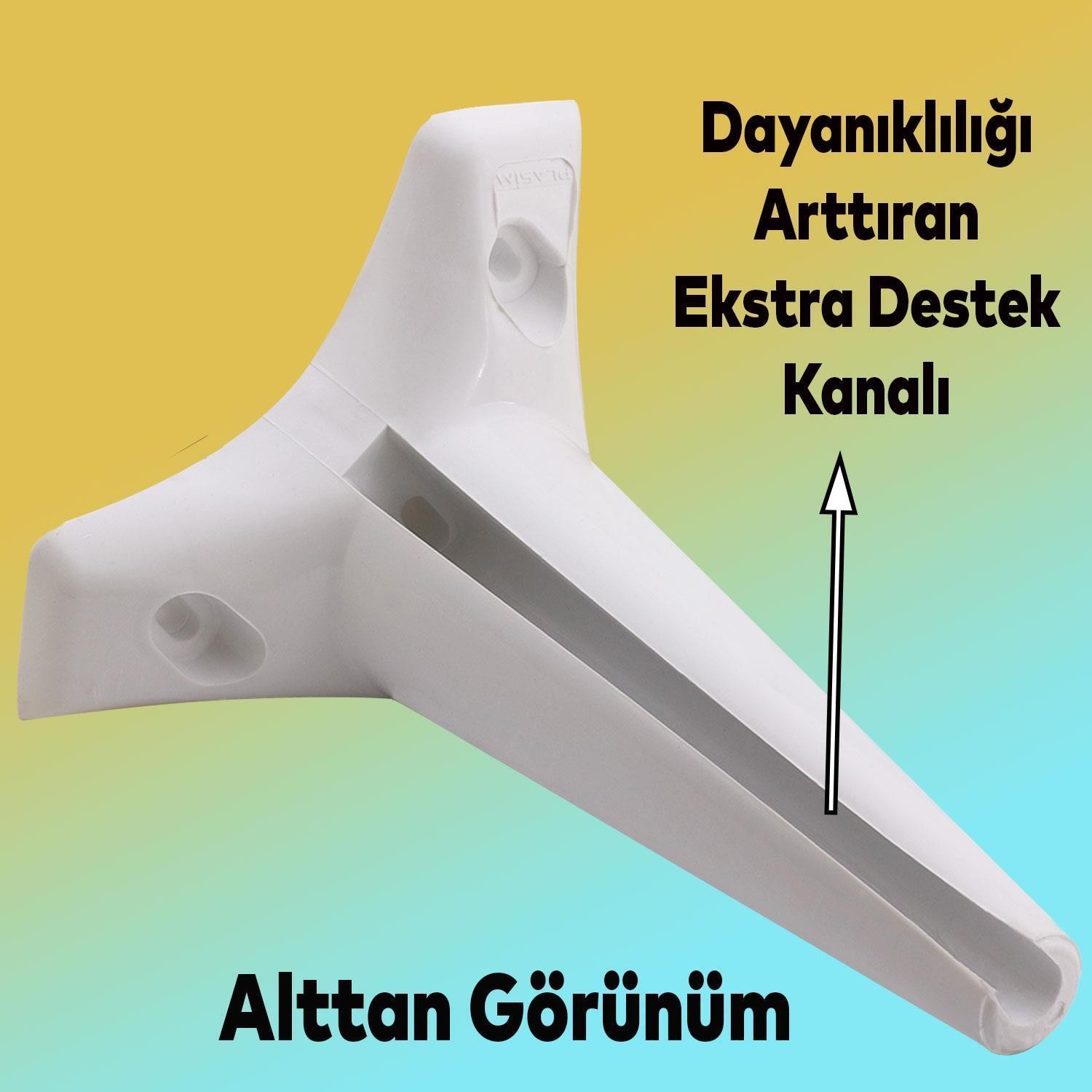 Aspen 6'lı Set Mobilya Tv Ünitesi Koltuk Kanepe Konsol Destek Ayağı Ayakları 20 Cm Ayak Beyaz
