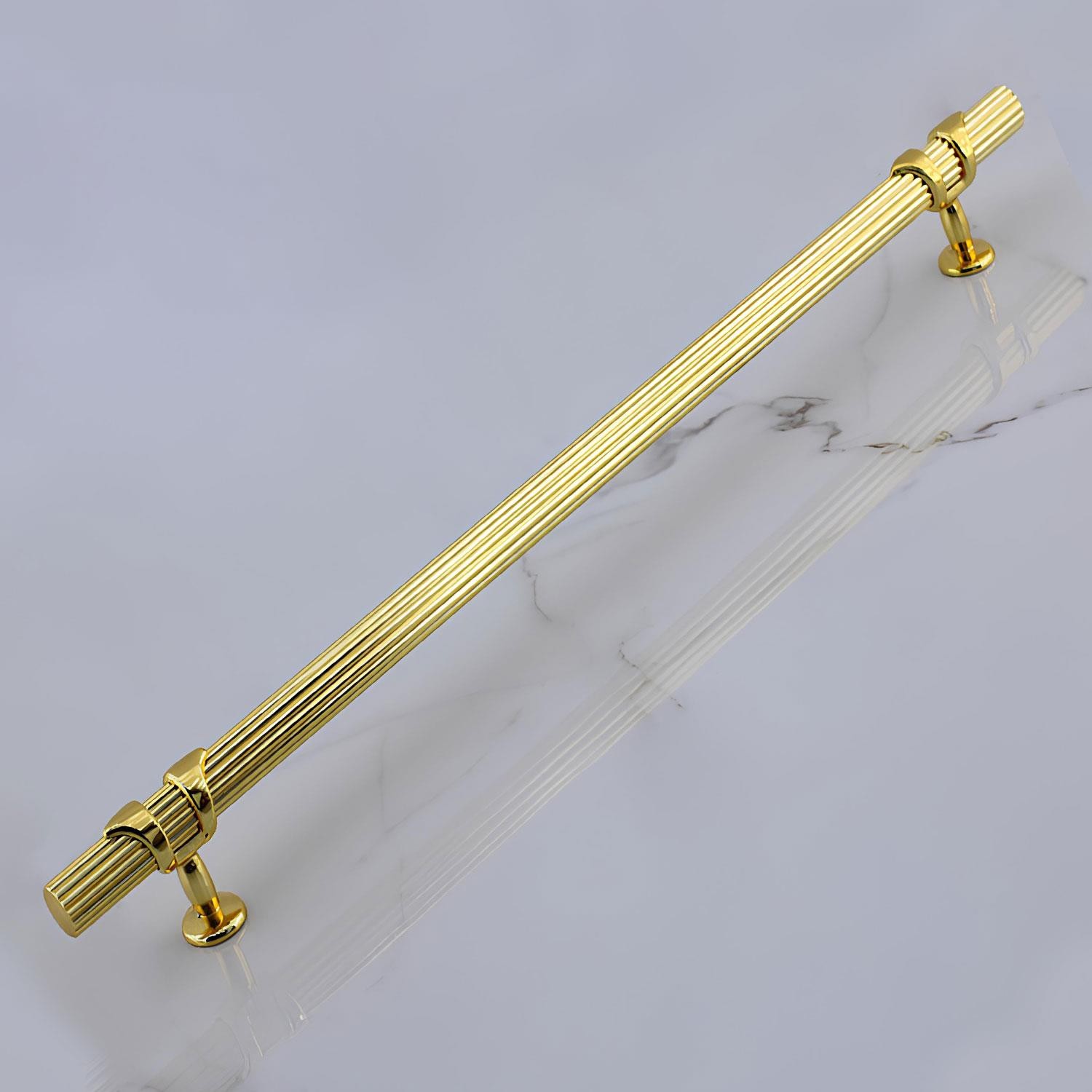 Emir Kulp Gold 224 mm - 22.4 cm Metal Mobilya Mutfak Çekmece Dolap Dolabı Kapak Kulbu Kulpu Kulpları