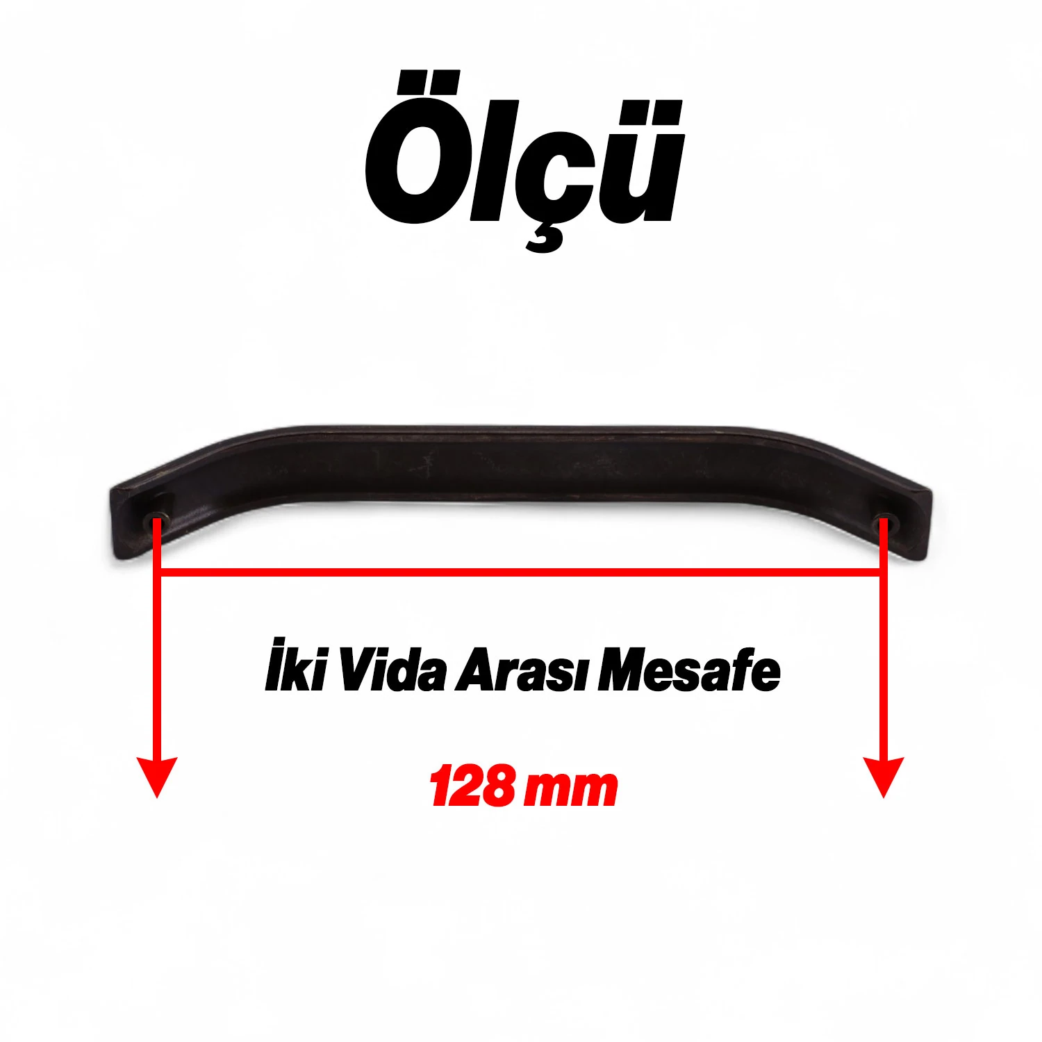 Volga Antik Sarı Metal Kulpu 128 mm 12.8 cm Mobilya Çekmece Mutfak Dolabı Dolap Kulpları Kapak Kulbu