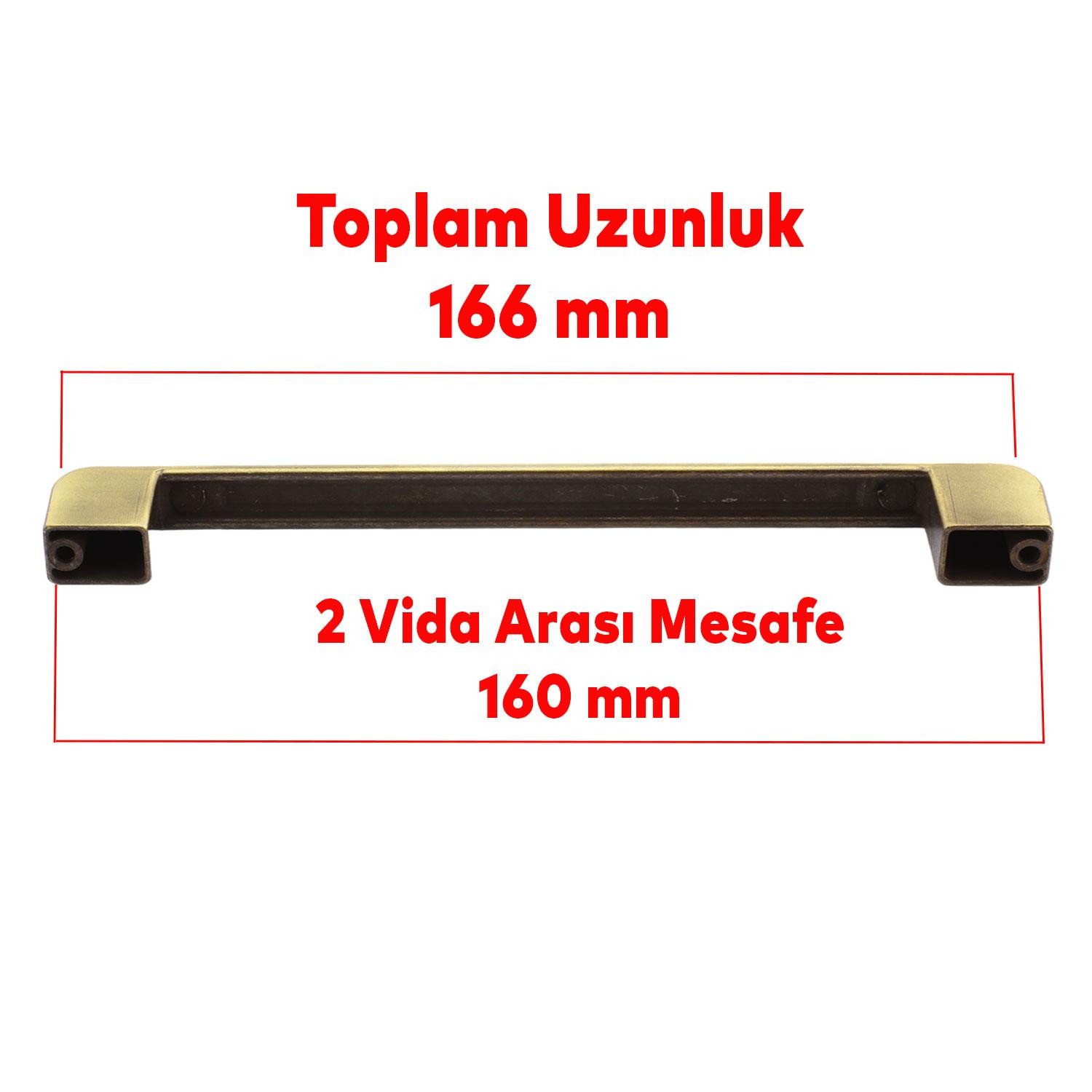 Gölcük Oval Metal Eskitme Antik Sarı 160 mm Mobilya Mutfak Çekmece Dolap Dolabı Kulpu Kulbu Kulpları
