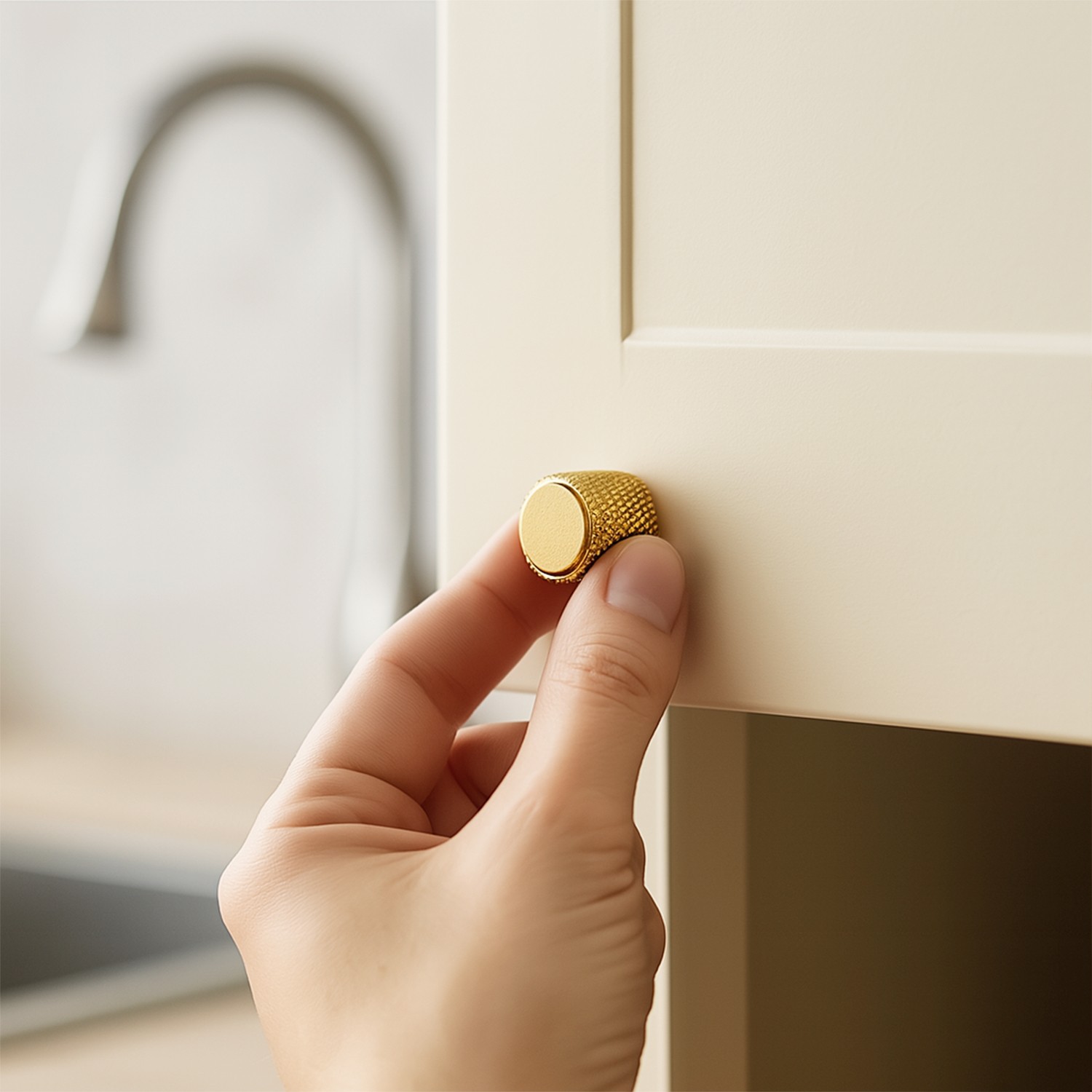 Tek Vidalı Çizgili Lüks Gold Düğme Metal Kulp Çekmece Mobilya Mutfak Dolabı Dolap Kulbu Kulpları
