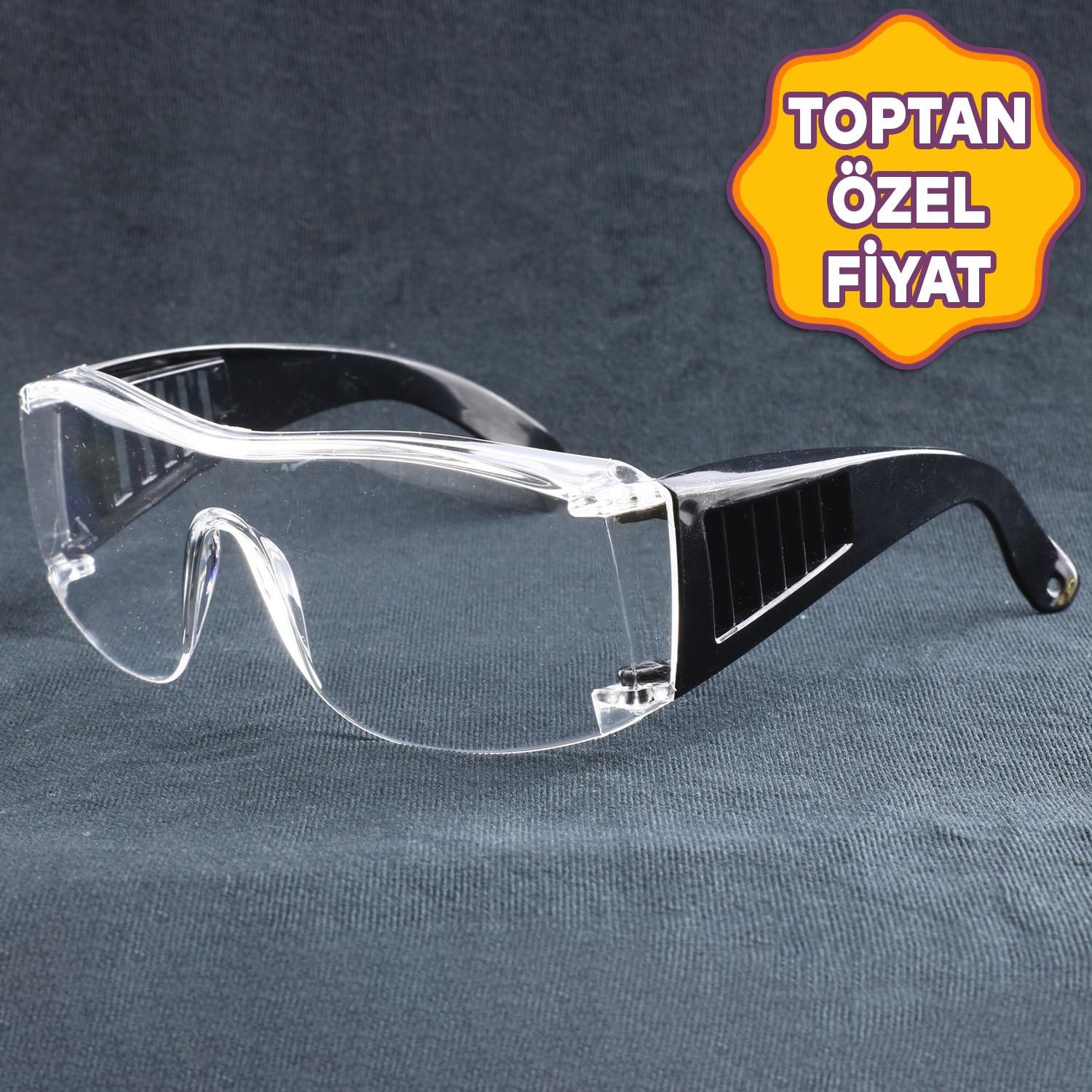İş Güvenlik Koruyucu Gözlüğü UV Laboratuvar Laborant Gözlük Toz Korumalı Şeffaf Gözlüğü Toptan Satış