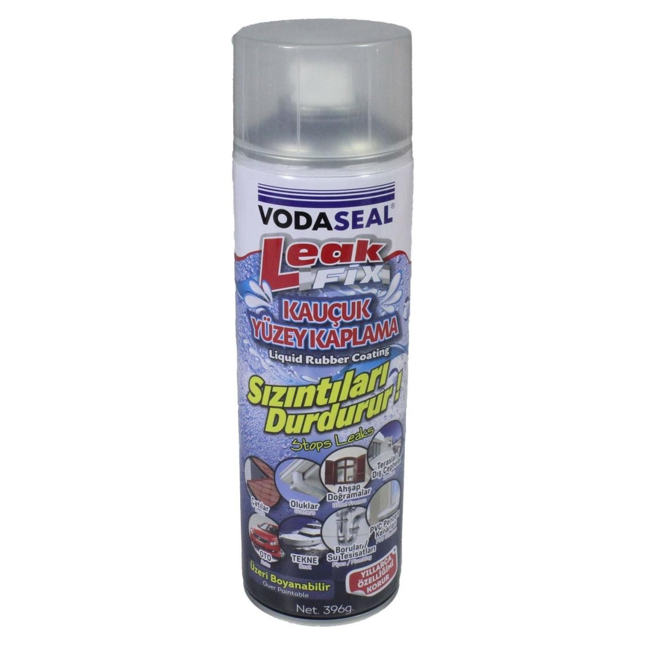 Leak Fix Su Sızdırmaz Sprey Şeffaf 396 Gr + Silikon Boya Sökücü