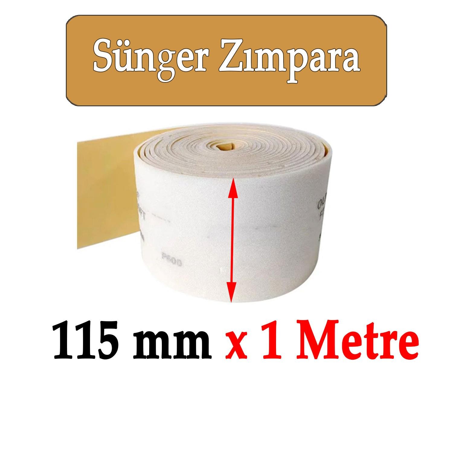 Ahşap Sünger Zımpara Kağıdı Mutfak Banyo Bulaşık Süngeri Bant Kağıt Süngerli Zımpara 1 Metre 220 Kum
