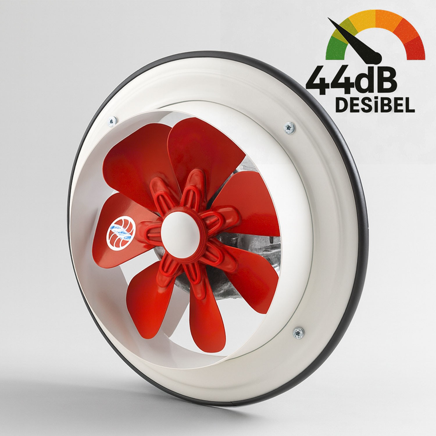Sessiz Baca Tipi Aspiratör 200 mm Fan Havalandırma Kirli Hava Güçlü Hava Emişli Koku Mutfak Sanayi