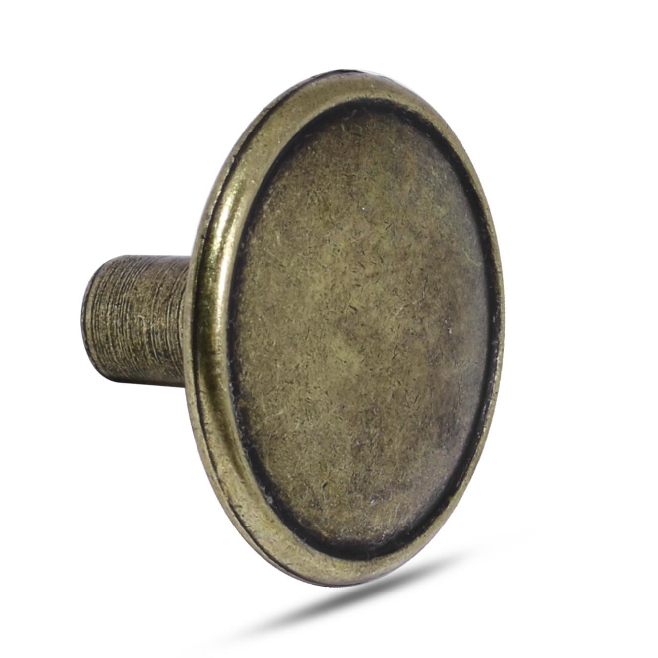 Nobel Düğme Kulp Daire Çekmece Dolap Kapak Kulpu Kulbu Metal Antik (4 ADET)