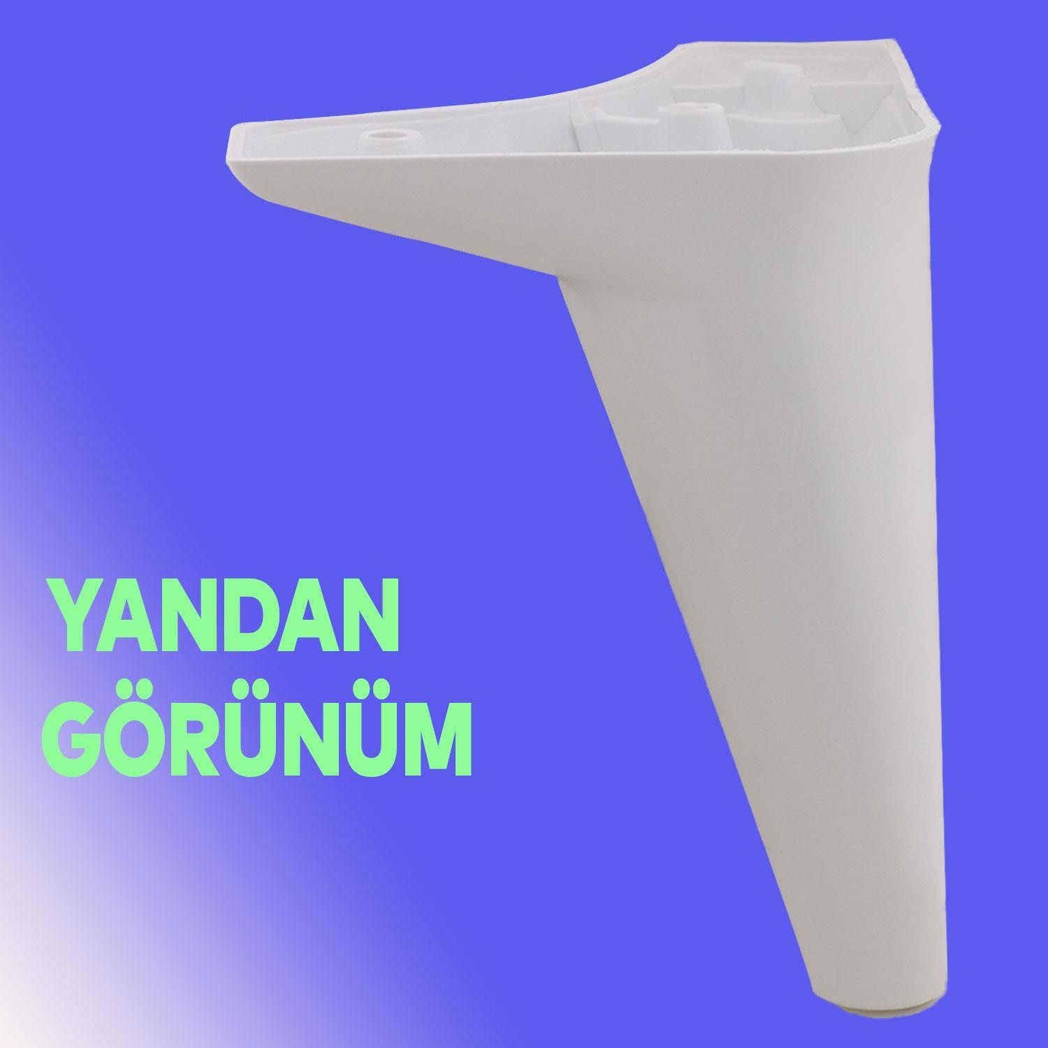 Aspen Lüks Mobilya Kanepe Koltuk Tv Ünitesi Baza Ayağı Ayakları Beyaz 15 Cm Ayak (4 ADET)
