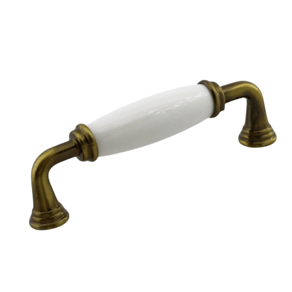Kapıdağı Porselen Antik Sarı Kulp 96 mm Mobilya Çekmece Mutfak Dolabı Dolap Kapak Kulplar Kulb Kulpu