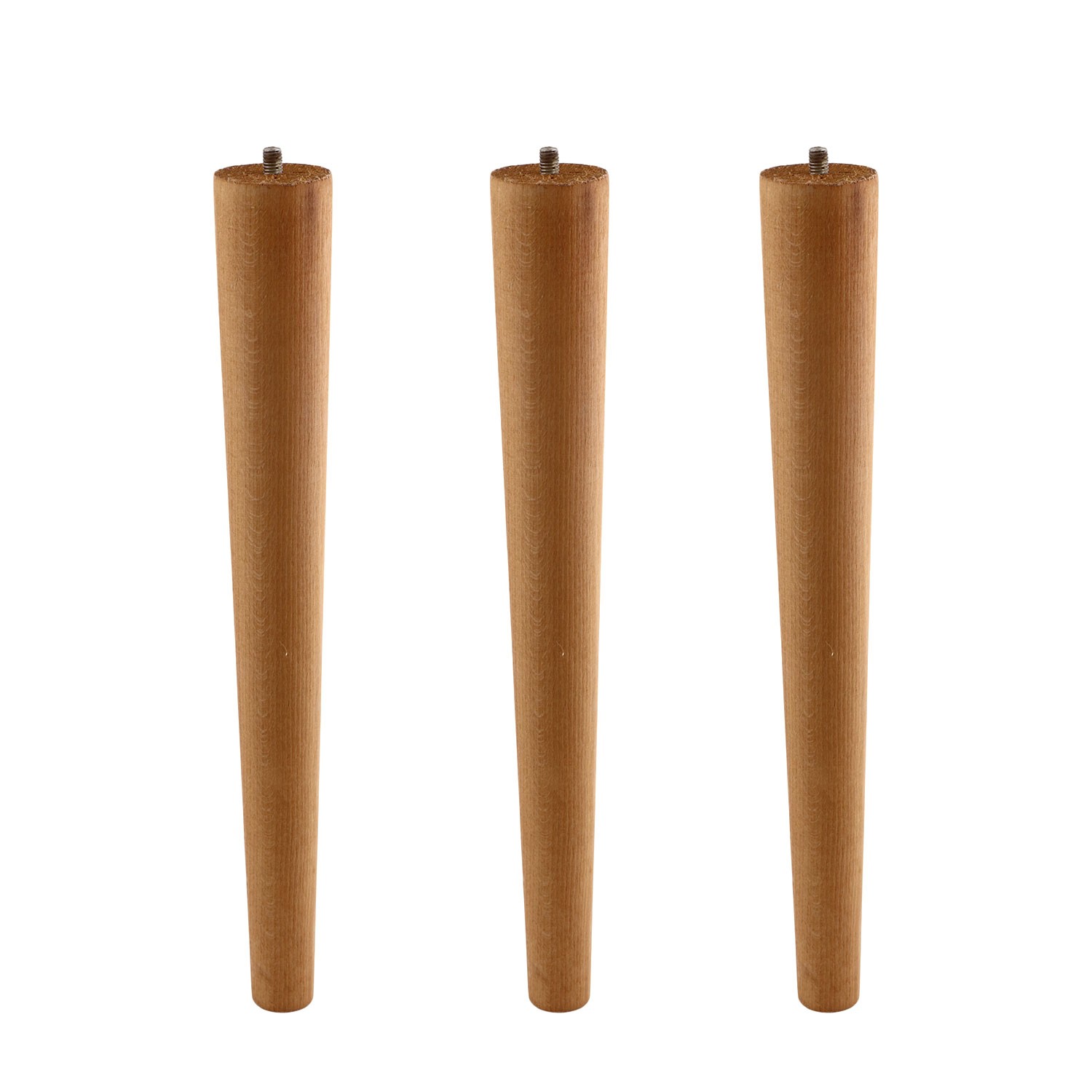 Sehpa ve Masa Ayağı Doğal Ahşap 40 cm 3 ADET ohem Silindir Model Modern Mobilya Kahverengi Boyalı