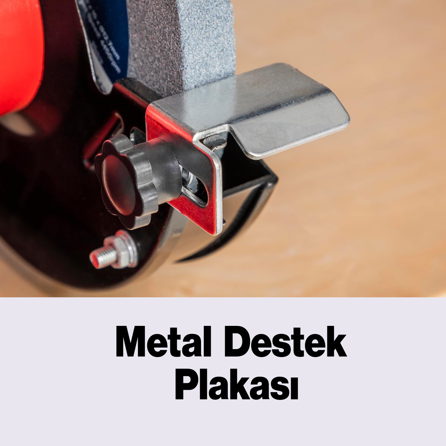 Elektrikli Bıçak Kesici Bileme Taş Motoru 175 mm Zımpara 500 W Rico Taşlama Metal Tezgah Üstü Çark