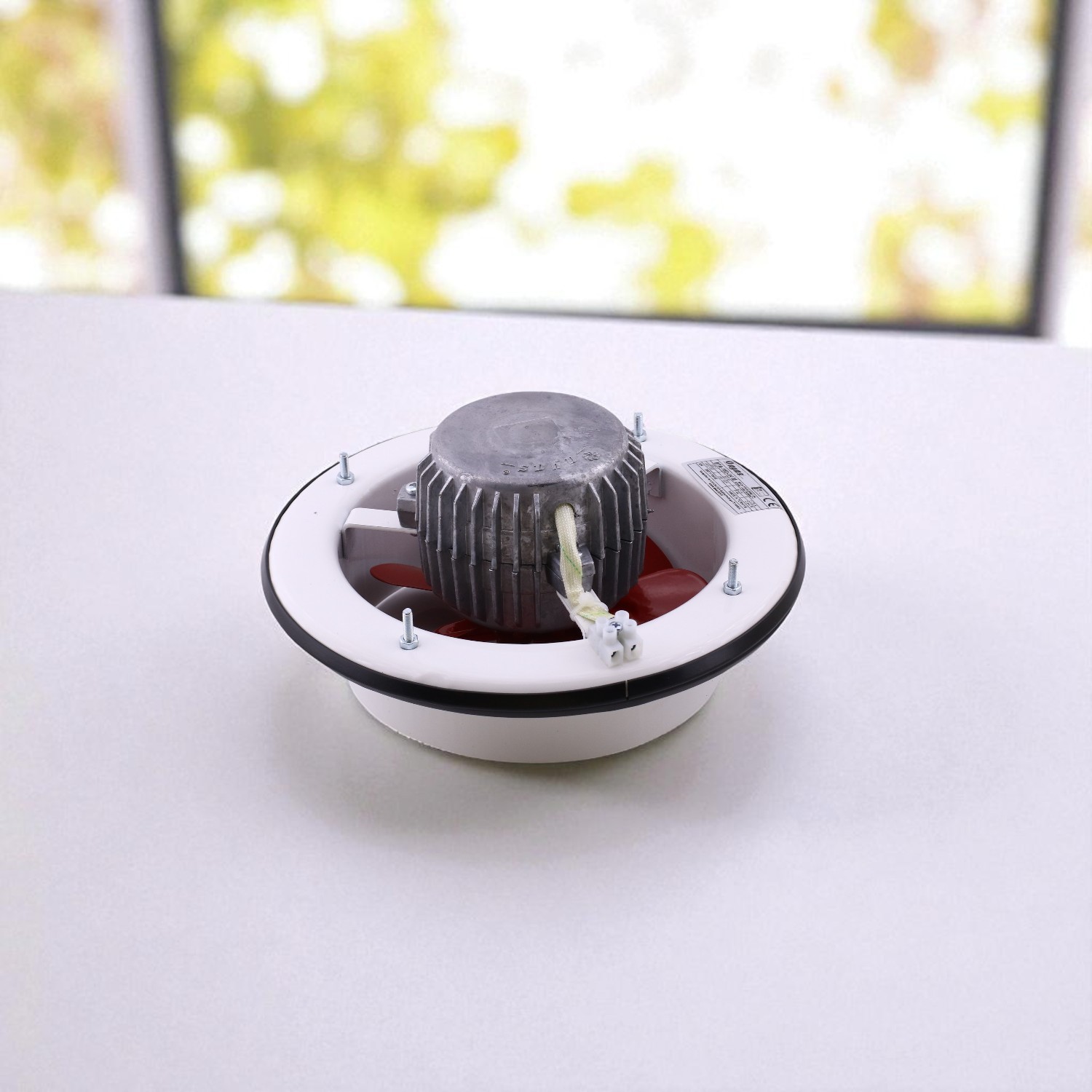 Sessiz Baca Tipi Aspiratör 200 mm Fan Havalandırma Kirli Hava Güçlü Hava Emişli Koku Mutfak Sanayi