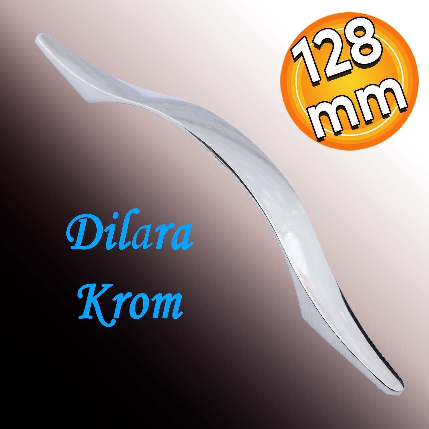 Dilara 10 Adet (128 MM-12.8 CM) Düz Mobilya Mutfak Dolabı Çekmece Dolap Kulpu Kulbu Metal Kulpları