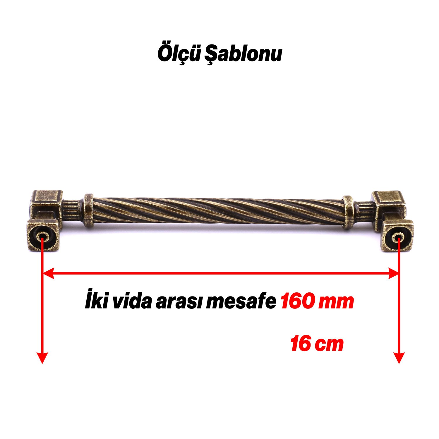 Burma Antik Sarı Eskitme Metal Kulp 160 mm Mobilya Çekmece Mutfak Dolabı Dolap Modern Kapak Kulpları