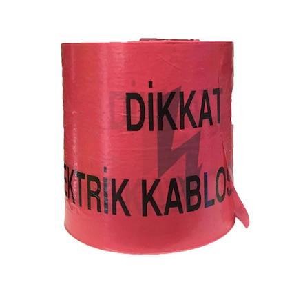 Dikkat Elektrik Kablosu Hattı Emniyet Şeridi 15 cm x 250 m