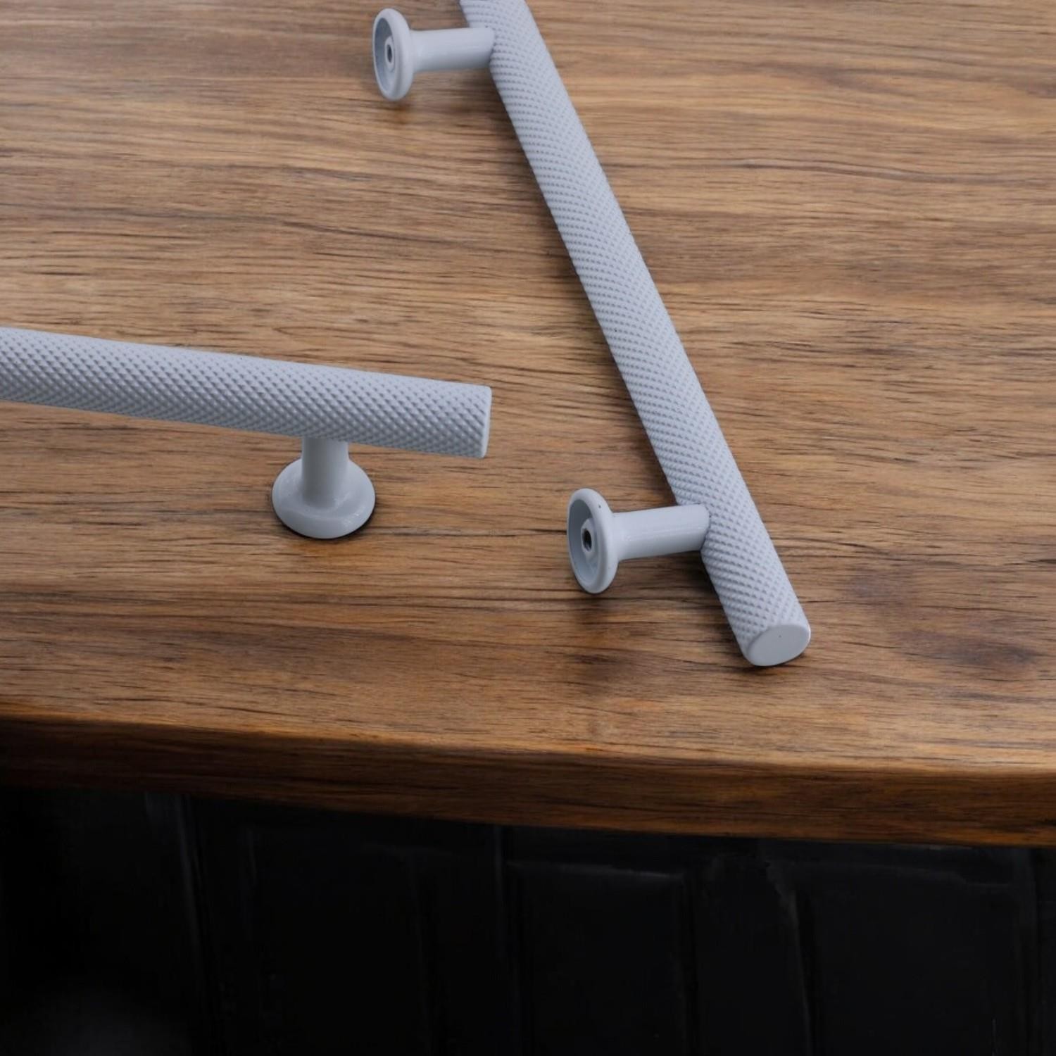 Doruk Beyaz Metal Kulp 192 mm - 19.2 cm Mobilya Çekmece Mutfak Dolabı Dolap Kulpları Kulbu Kulpu