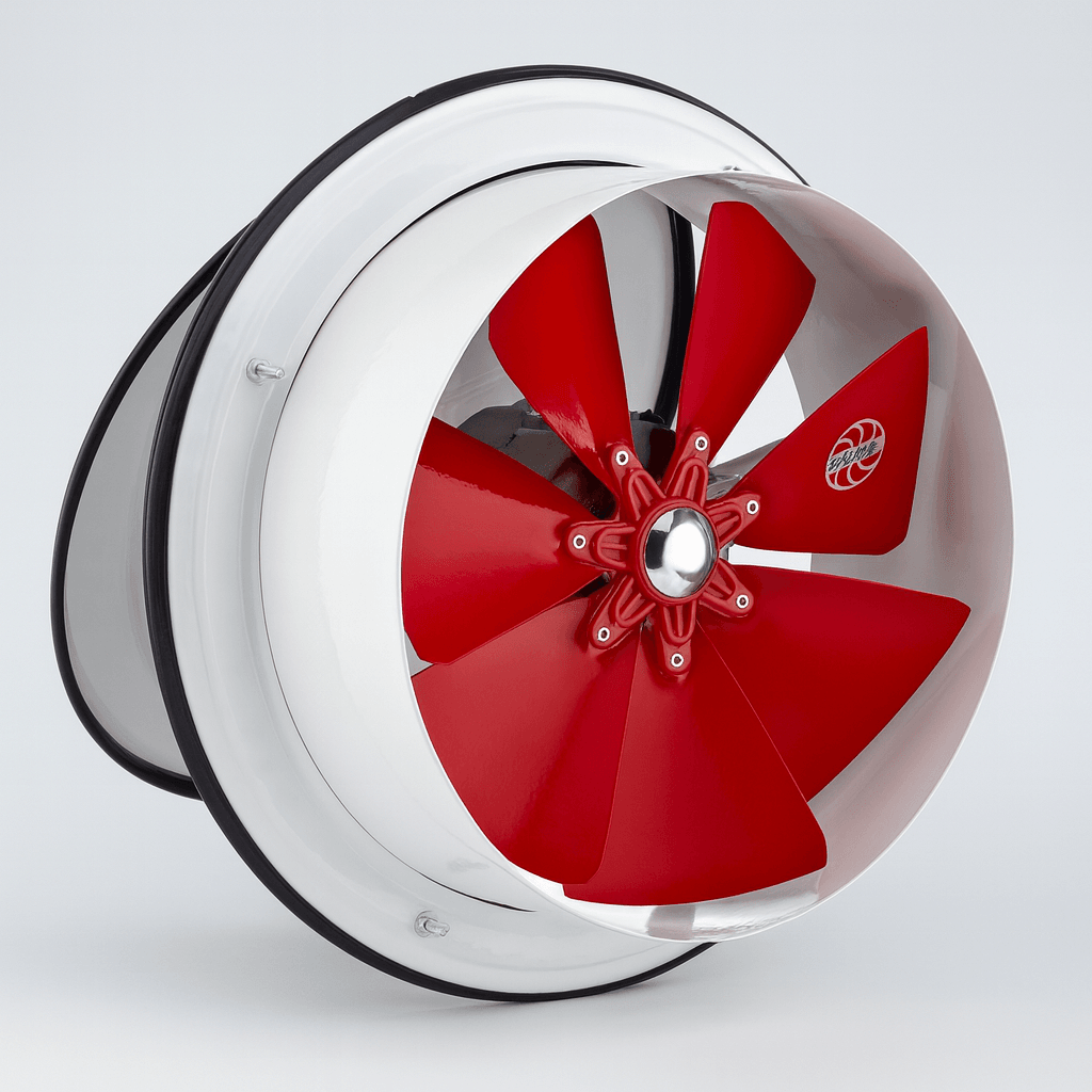 Baca Tipi Kapaklı Aspiratör Sessiz 200 mm Havalandırma Fan Ev ve Sanayi Tipi Güçlü Hava Koku Emişli