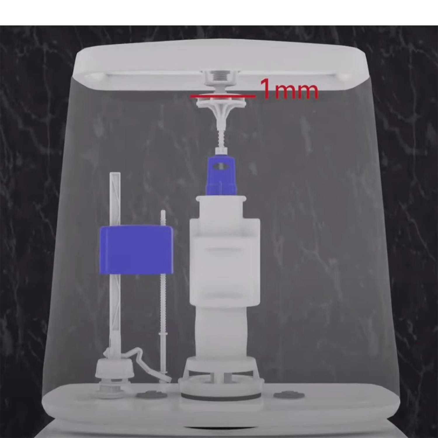 Çift Basmalı İç Takımı Rezervuar İç Düzenek Otomatik Su Dolum Basma Alafranga Tuvalet Klozet Sifon