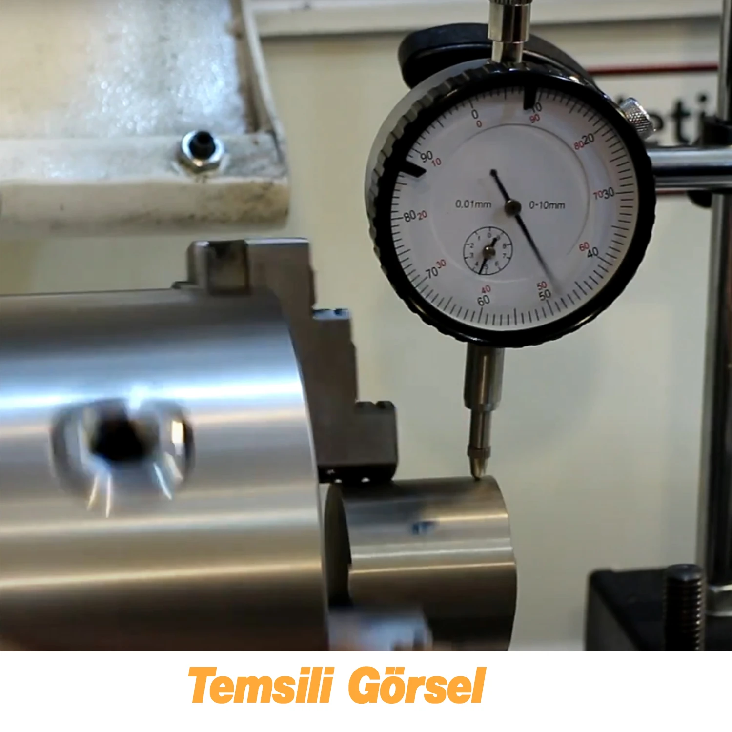 Mekanik Analog İbreli Kulaklı Komparatör Saati 0.1 mm-10 mm Mekanik Kadranlı Çevrimli Ölçüm Ayaksız