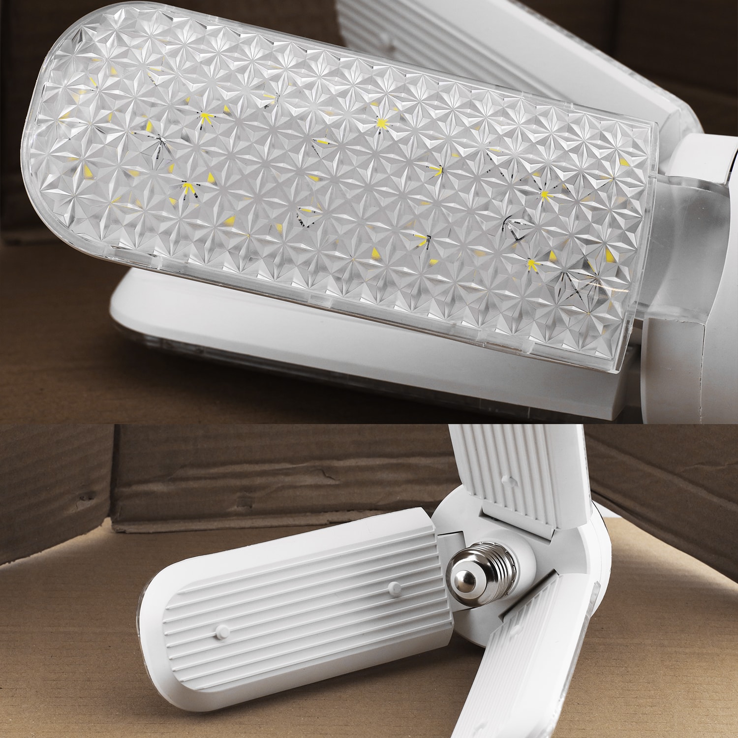 Üç Pervaneli Tasarruflu Ampul 40 W Led Lamba Beyaz E27 Duy 3600 Lümen Uzun Ömürlü 220 Volt 1 Adet