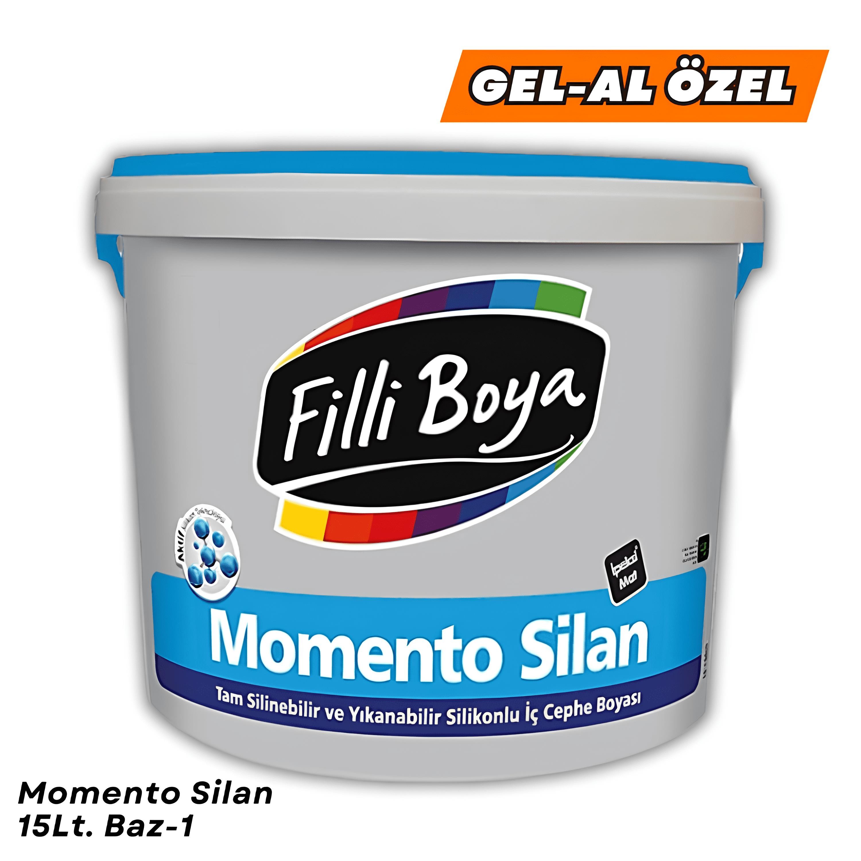 Filli Boya Momento Silan 15 Litre Lt RG1 Silinebilir Yıkanabilir Silikonlu İç Çephe Boyası Baz 1