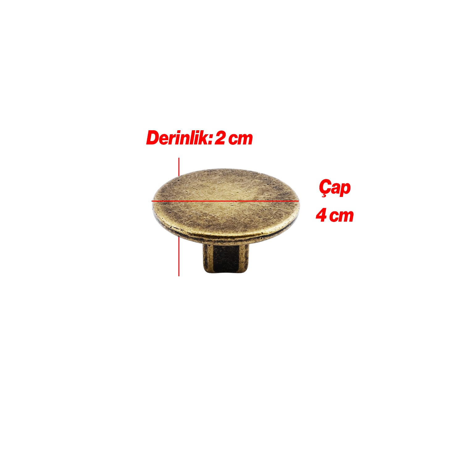 Tek Vidalı Düz Lüks Antik Sarı Düğme Metal Kulp Çekmece Mobilya Mutfak Dolabı Dolap Kulbu Kulplar