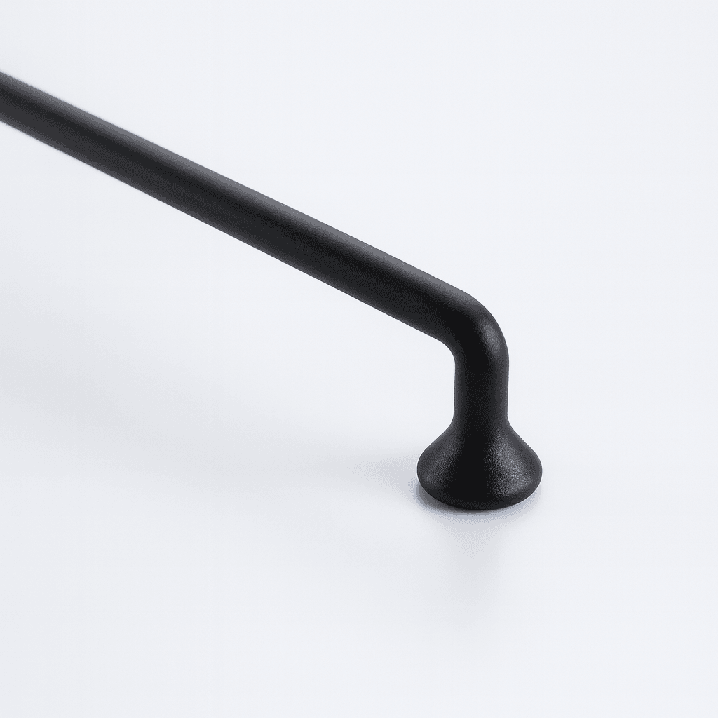 İncir Mat Siyah Metal Kulp 160 mm 16 cm  Mutfak Dolabı Kulbu Kulpu Mobilya Çekmece Dolap Kulpları
