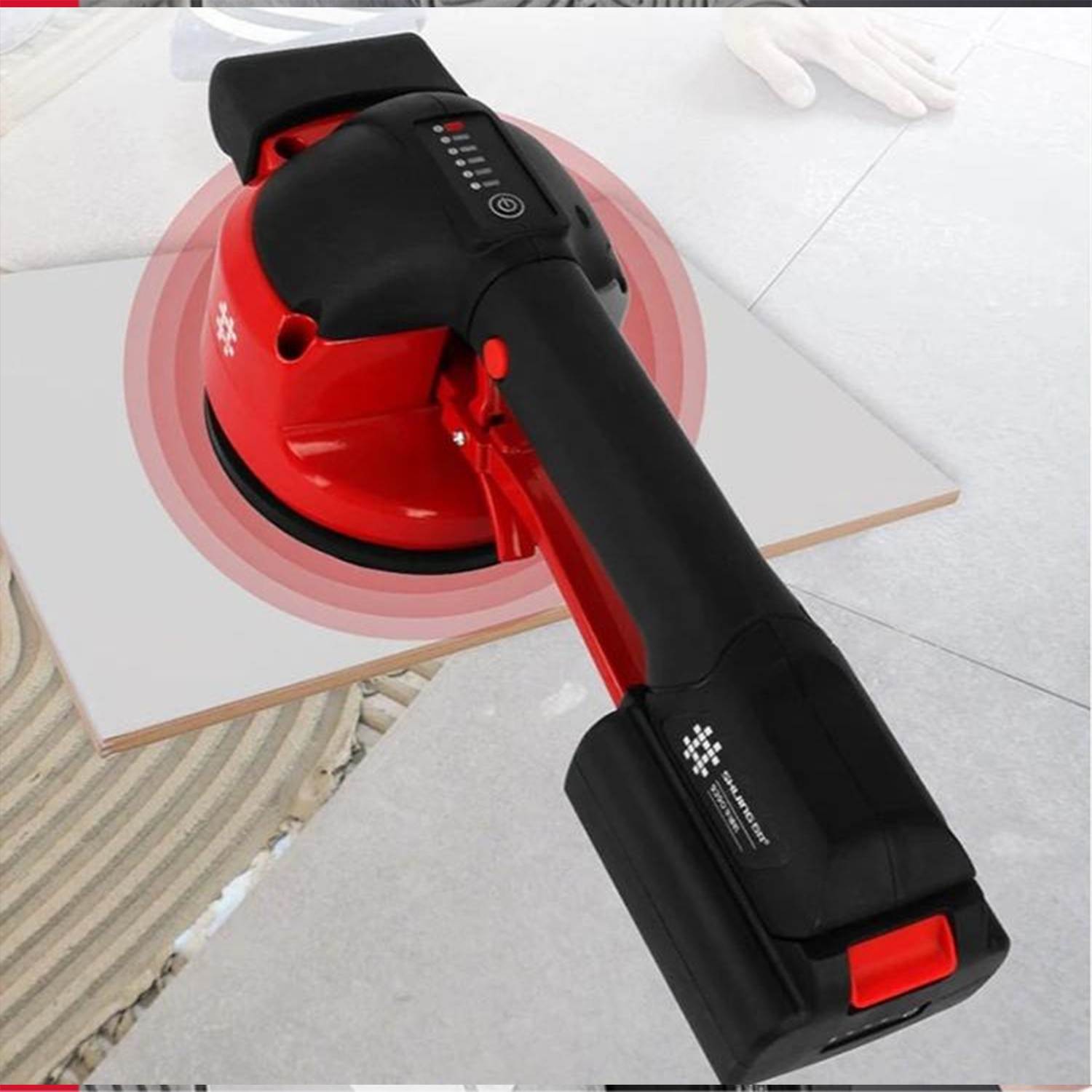 123 Mm Dijital Şarjlı Fayans Vibratörü Vibratoru Makine Aracı Cihaz Lithium Titreşim Döşeme Seramik