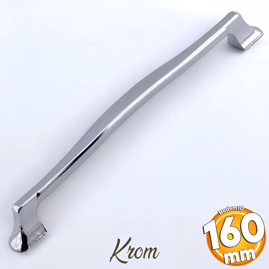 Venüs Kulp Krom Metal 160 mm - 16 cm Mobilya Mutfak Çekmece Dolap Dola