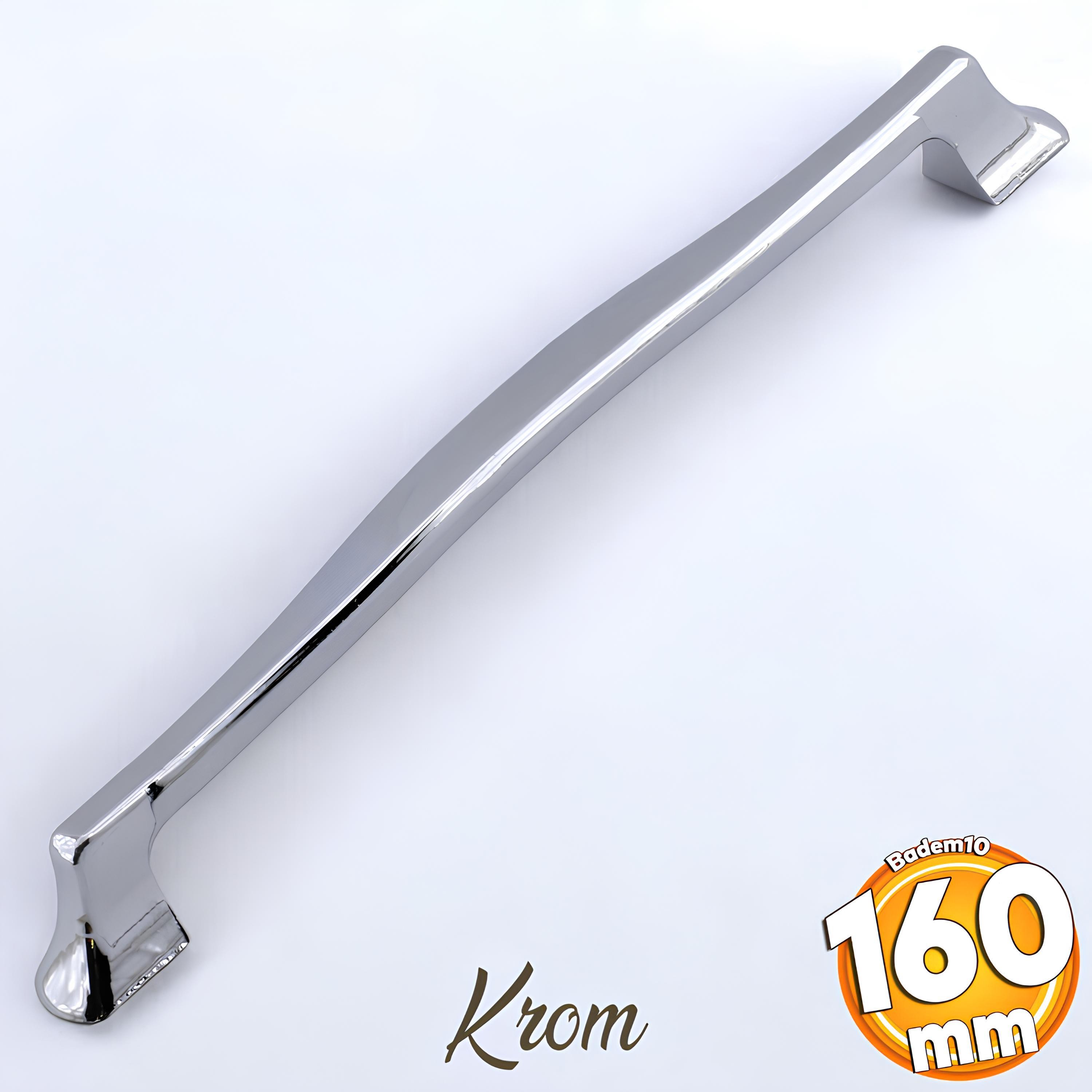 Venüs Kulp Krom Metal 160 mm - 16 cm Mobilya Mutfak Çekmece Dolap Dolabı Kapak Kulbu Kulpu Kulpları