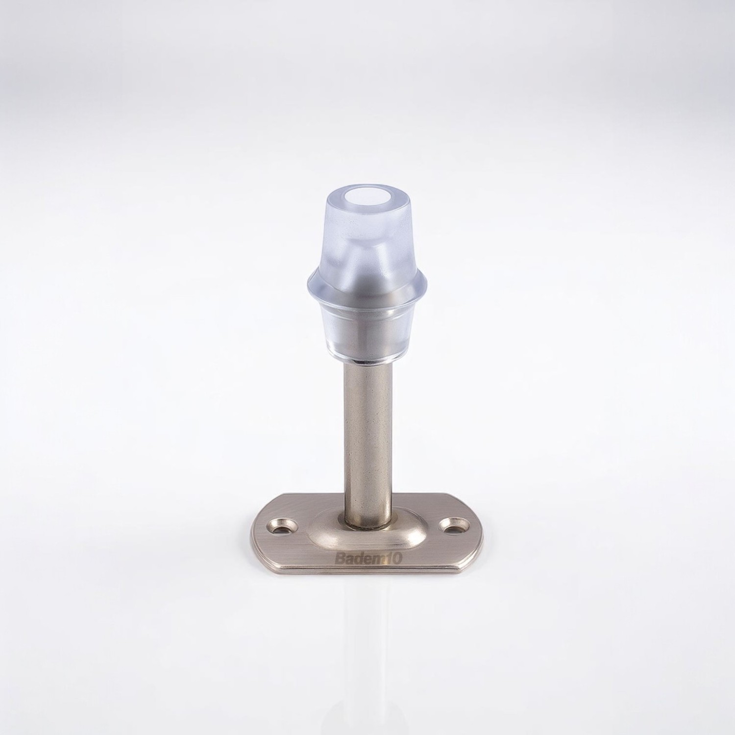 Kapı Stoperi Tamponu Gümüş Krom 8 cm Metal Kapı Durdurucu Tutucu Kapı Altı Üstü Kolu Stopu Silikonlu