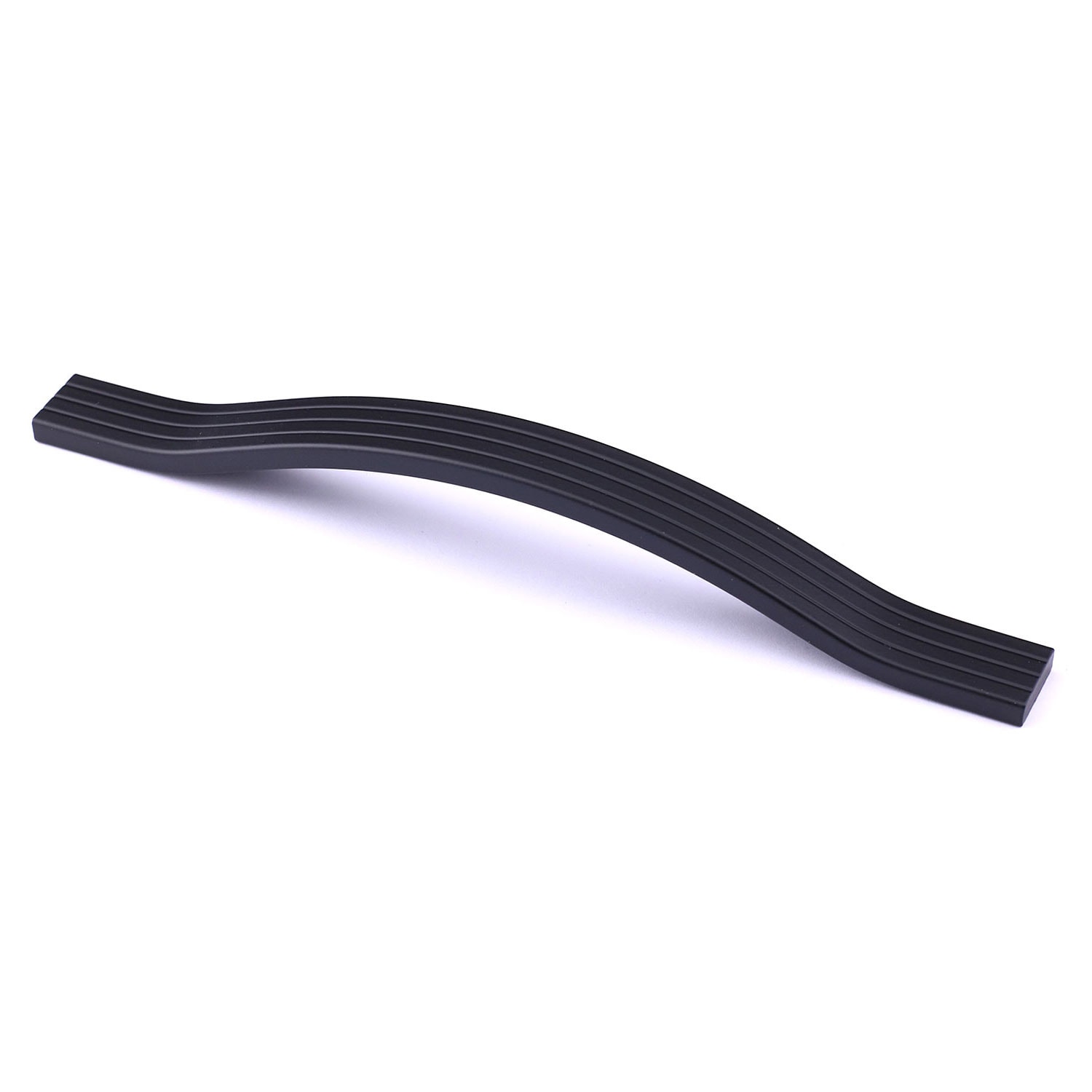Akasya 288 mm Siyah Metal Mobilya Kulpu Çizgili Model Dayanıklı Uzun Ömürlü Modern Dekoratif Tasarım