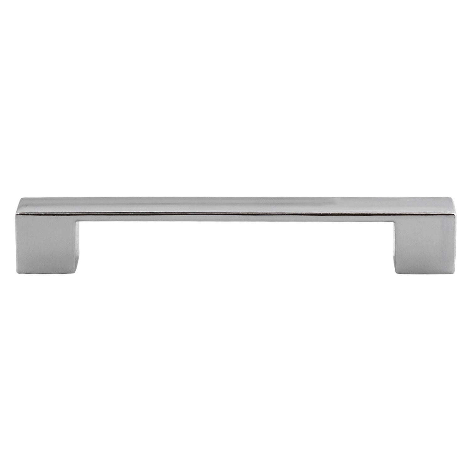 (10 ADET) Gölcük Düz Krom (128 Mm-12.8 cm) Metal Mobilya Mutfak Çekmece Dolap Dolabı Kapak Kulpu Kulbu Kulpları
