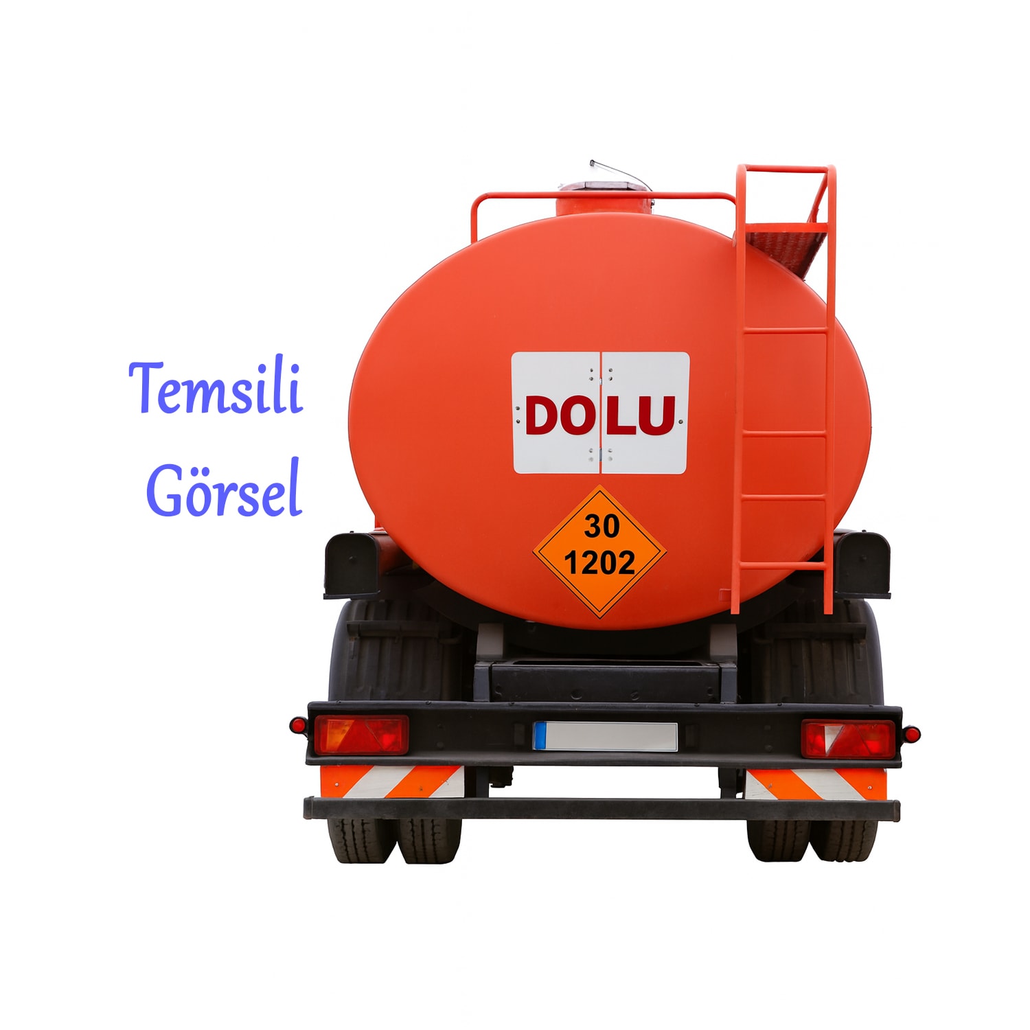 ADR Metal BOŞ- DOLU Uyarı Levhası 40x30 cm Reflektörlü Parlayan Katlanır Uyarı Levha 1 Adet