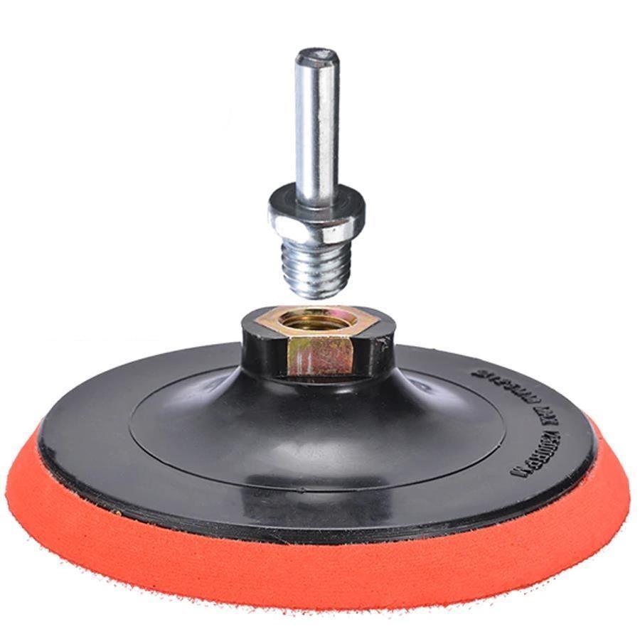 Sarı Renk (3'lü Set) Orta Sert Koyun Kuzu Postu Pedi Ø 125 mm Pasta Cila Polisaj Cırt Taban + M14