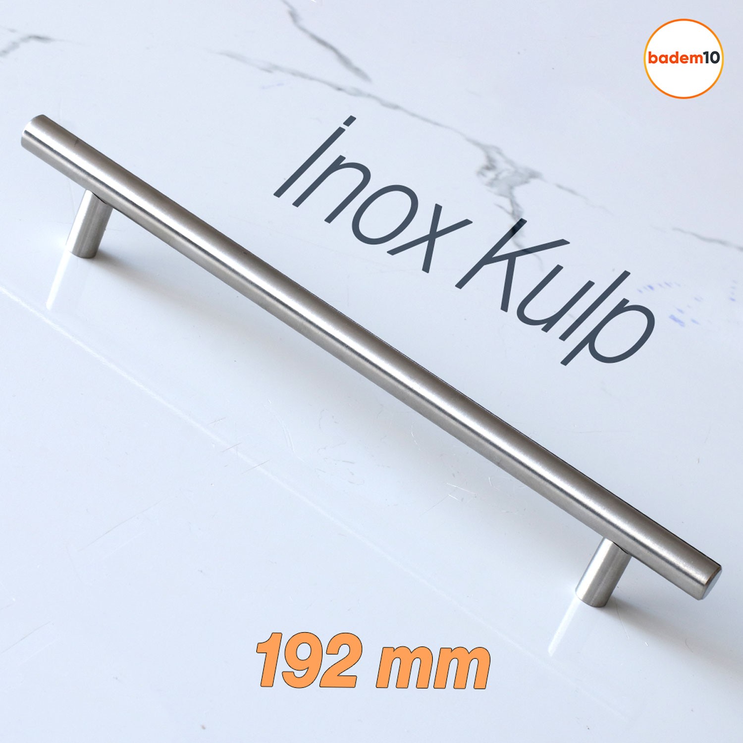 Alteta (192 mm - 19.2 cm) İnox Metal Mobilya Mutfak Çekmece Dolap Dolabı Kapak Kulbu Kulpu Kulpları