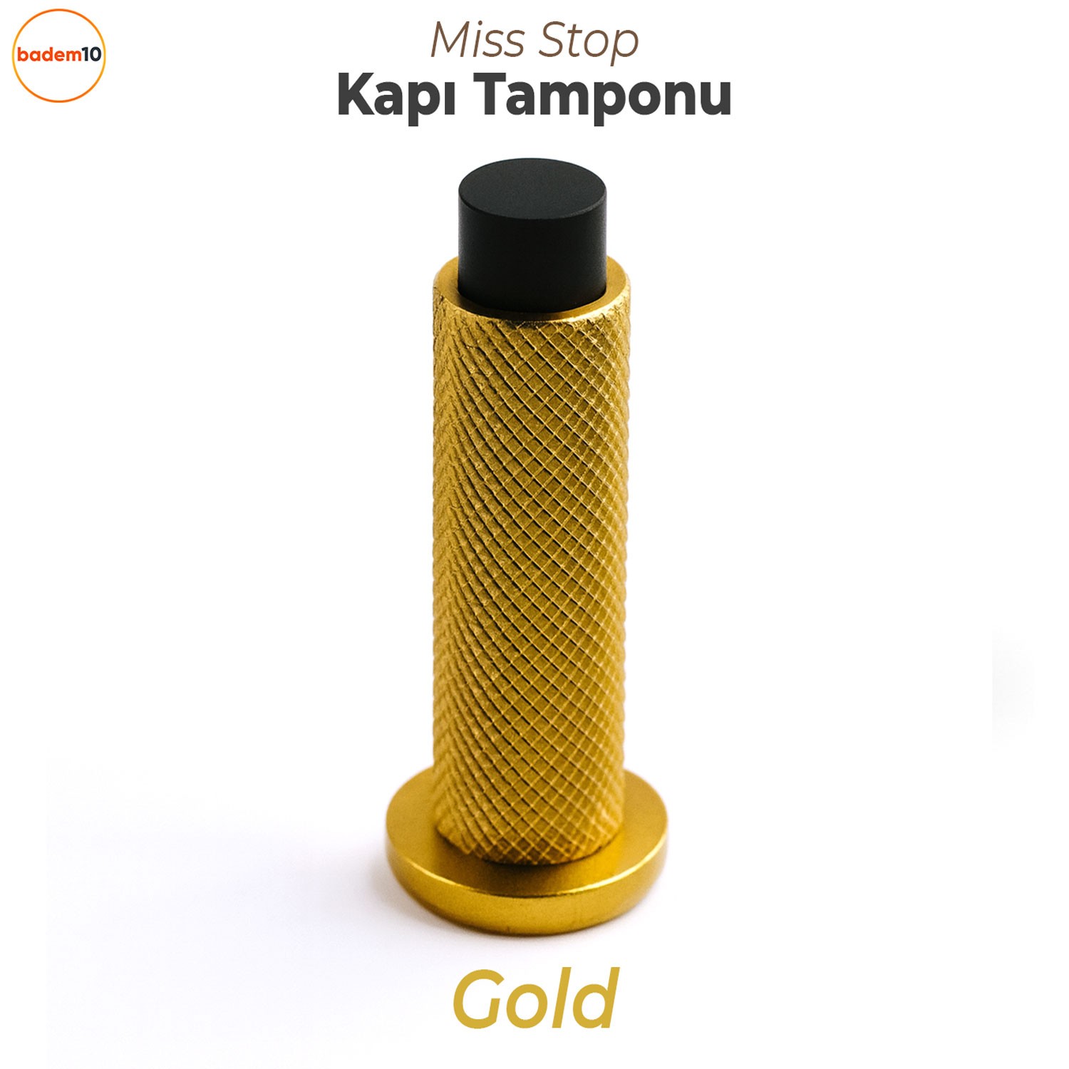 Kapı Stoperi Tamponu Gold Altın Vidalı Metal Tutacağı Tutucu Kapı Arkası Duvar Kolu Stopu Takozu