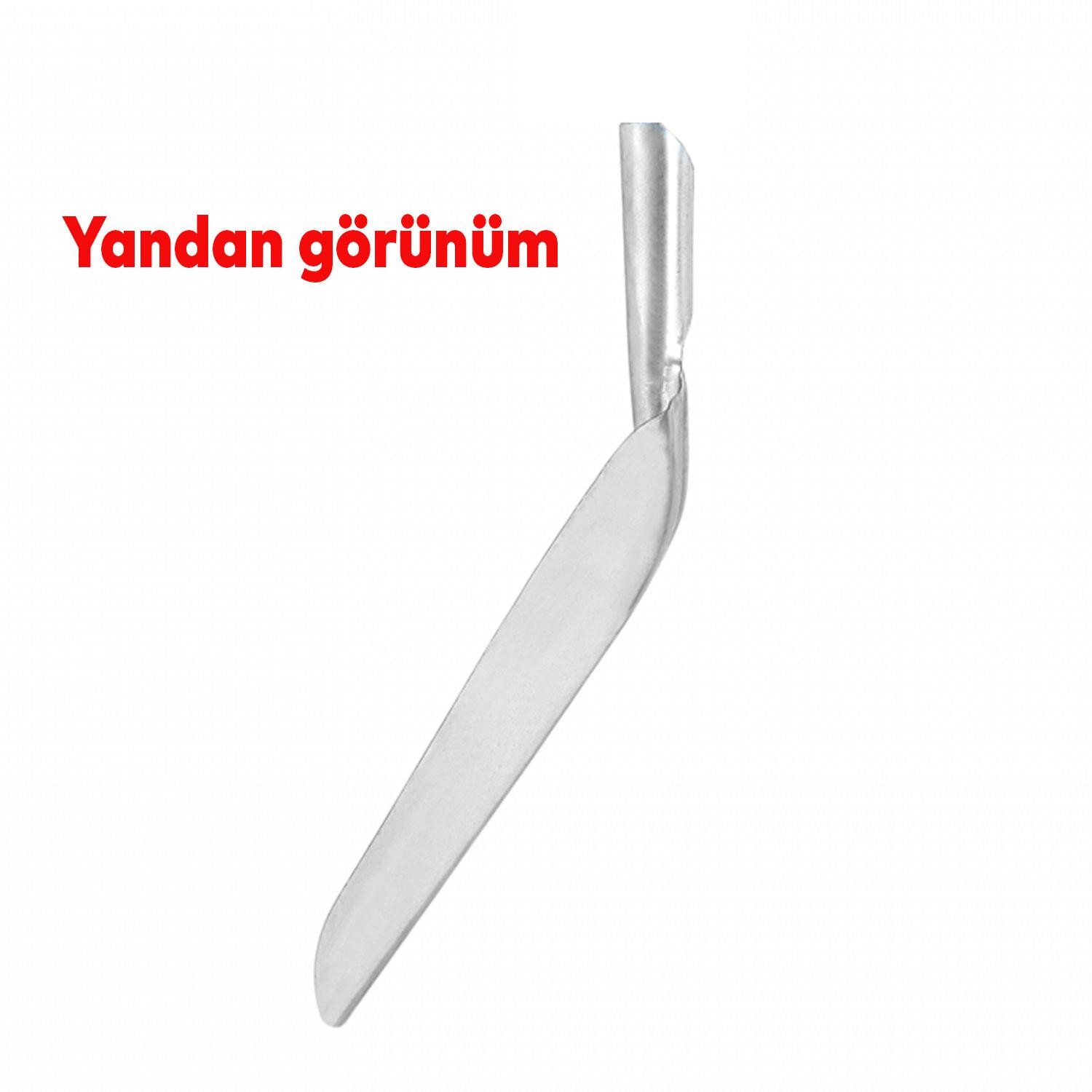 Kömür Soba Küreği Sapsız Metal 34 cm Çok amaçlı kürek 