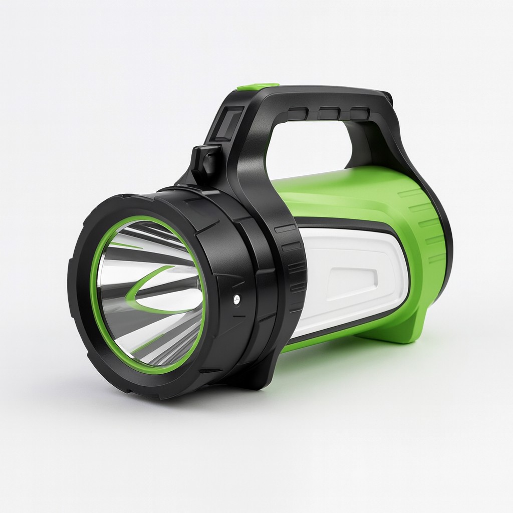 1200 Lümen 8W Şarjlı Kamp Led Feneri Güçlü El Lambası 6000 mAh 3 Işık Modu Taşınabilir Aydınlatma
