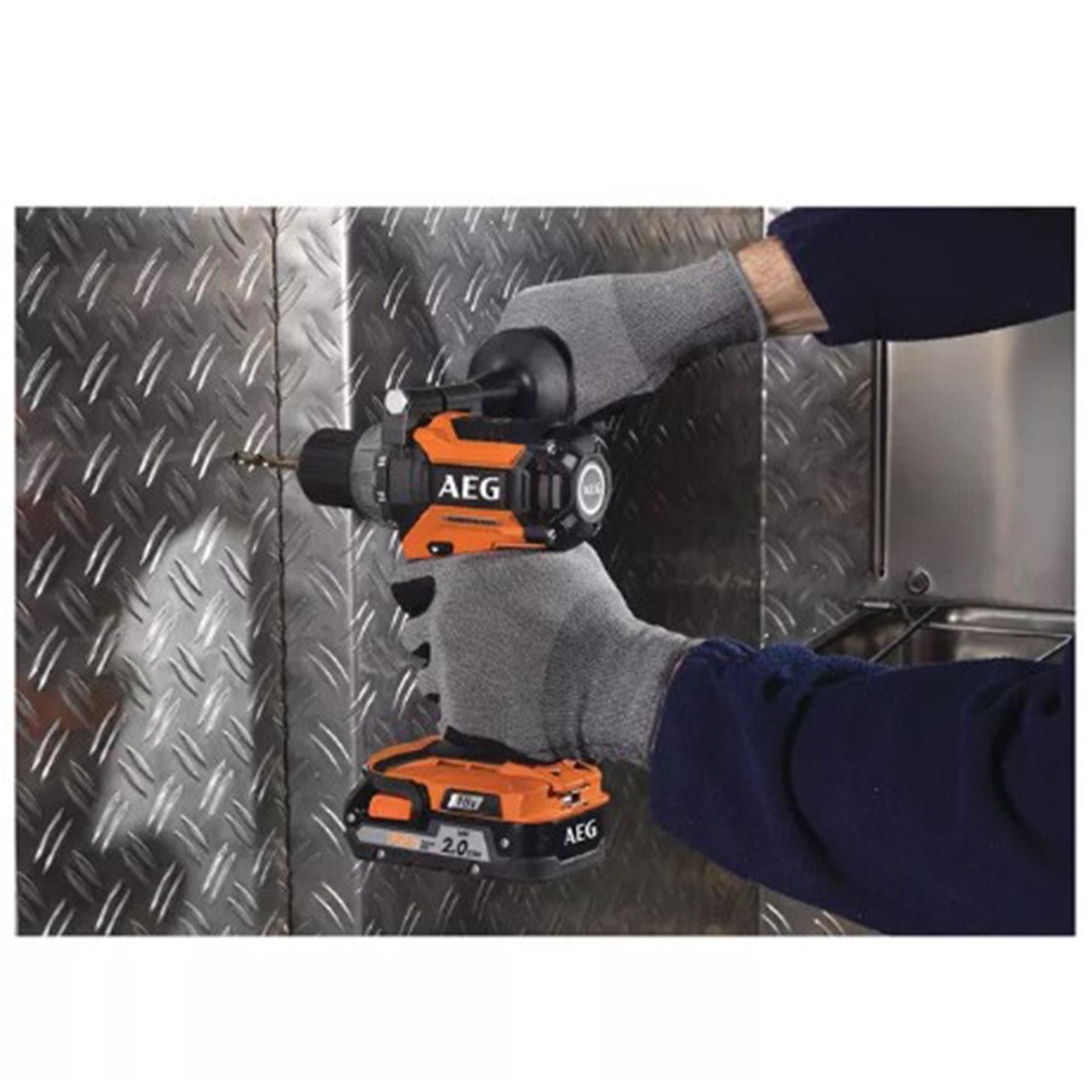 AEG Akülü Matkap Çift Akülü BS18 CBL LI-202C  Vidalama 2x18V 