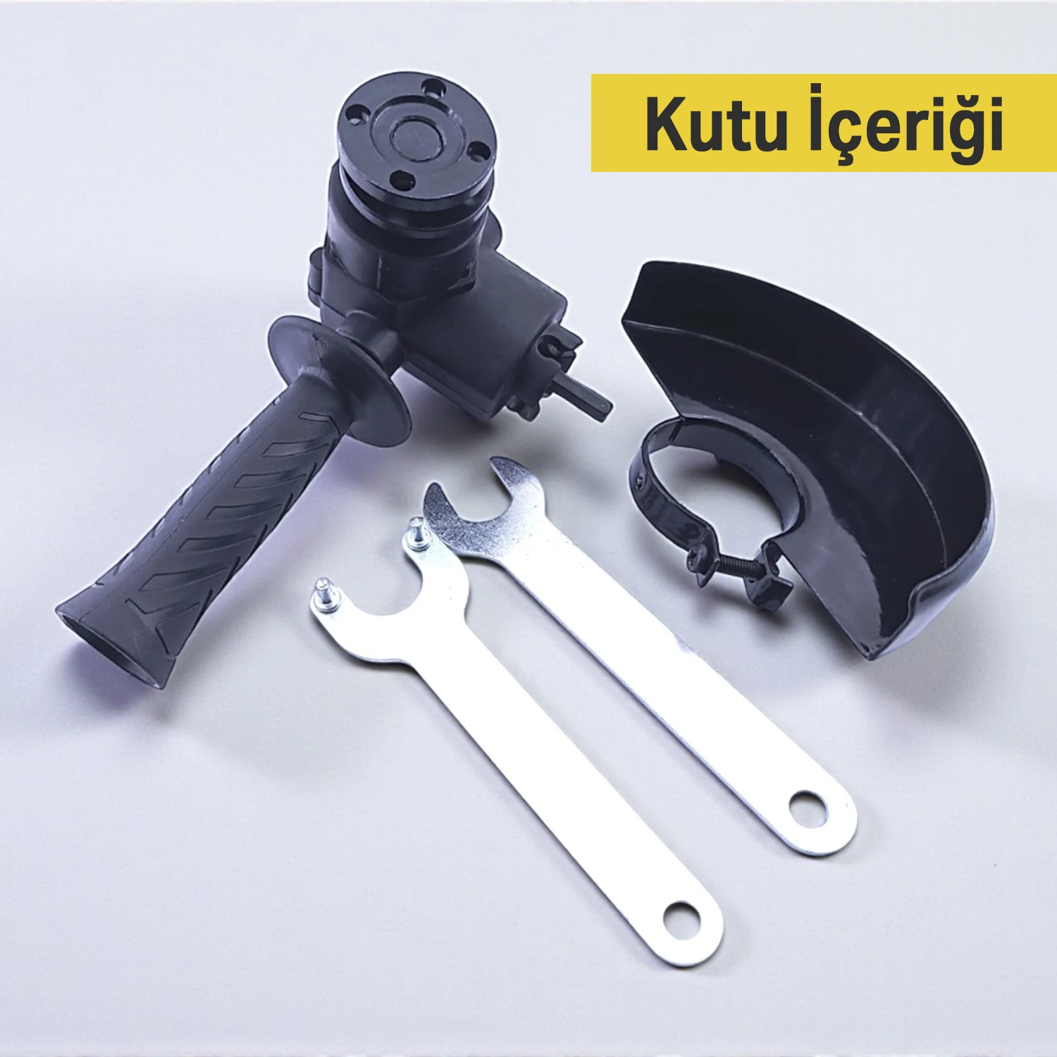 Siyah 115 mm Sert Plastik Çok Amaçlı Taşlama Disk Aparatı Seti Sunta Testeresi Matkap Inox Uyumlu