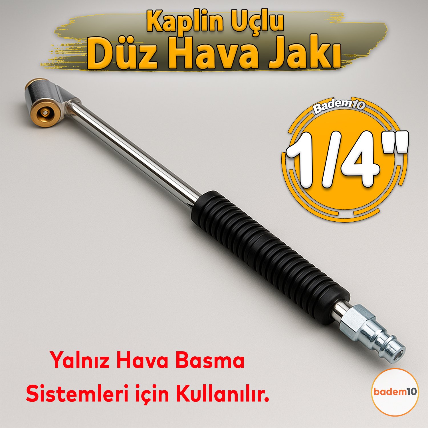 Çift Taraflı Lastik Şişirme Hava Jakı 1/4 İnç Hava Basınç Aparatı Oto Lastik Tabancası Ucu Başlığı