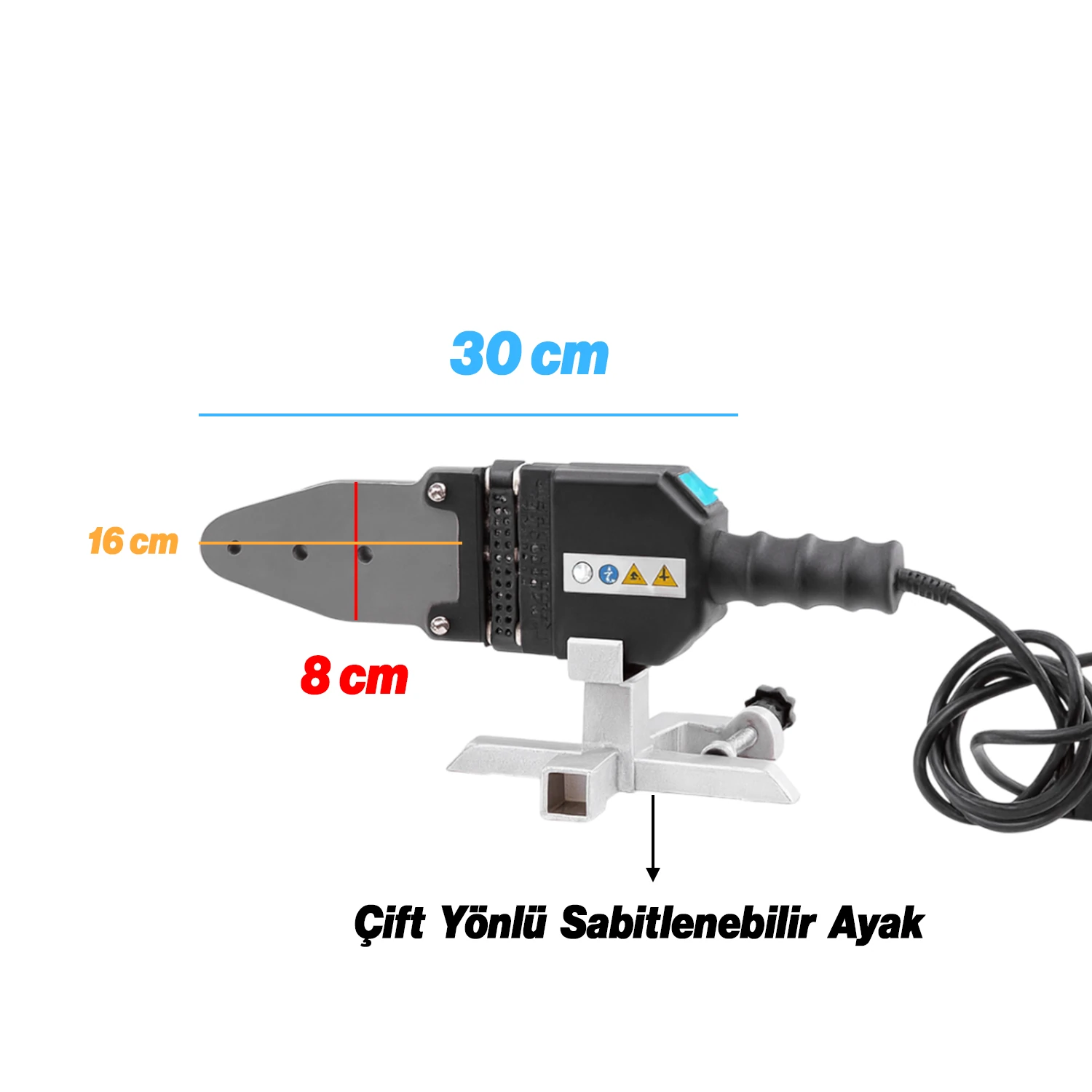 Kaynak Makinesi 1400 W PPRC Pvc Plastik Boru Makası Terazi Pafta Metre Seti 40 mm 32 mm 25 mm 20 mm