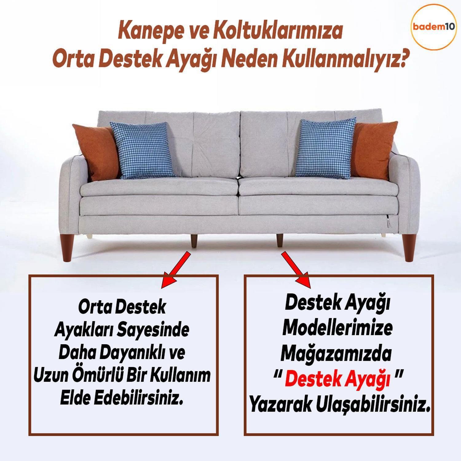 Düz Plastik Ayak 14 cm Mobilya Sehpa Kanepe TV Ünitesi Koltuk Ayağı Baza Ayakları Ceviz Aparat Dahil