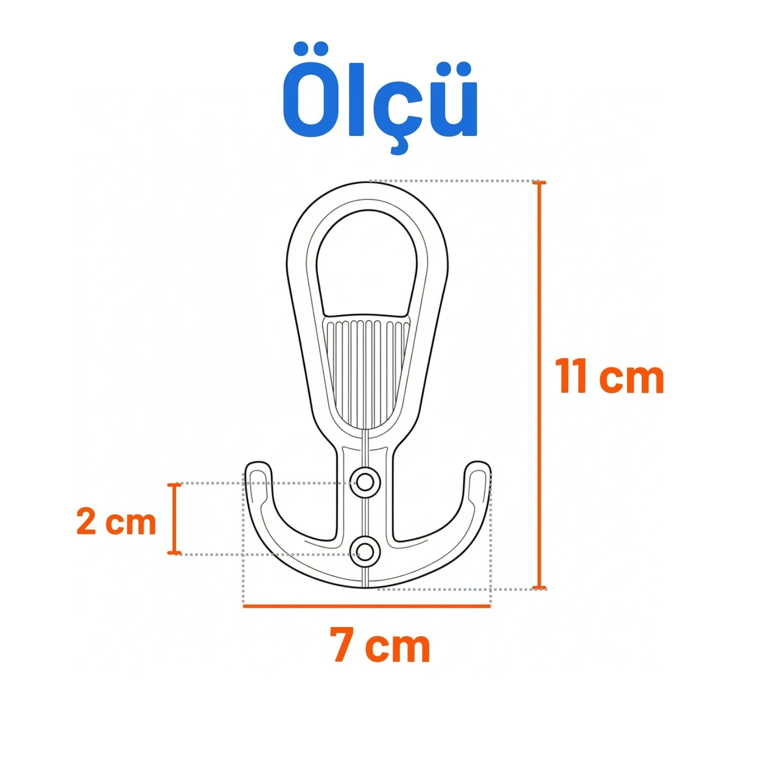 Yunus Siyah Askı Askılık Duvar Vidalı Çanta Elbise Asma Portmanto Vestiyer Banyo Mutfak Askısı