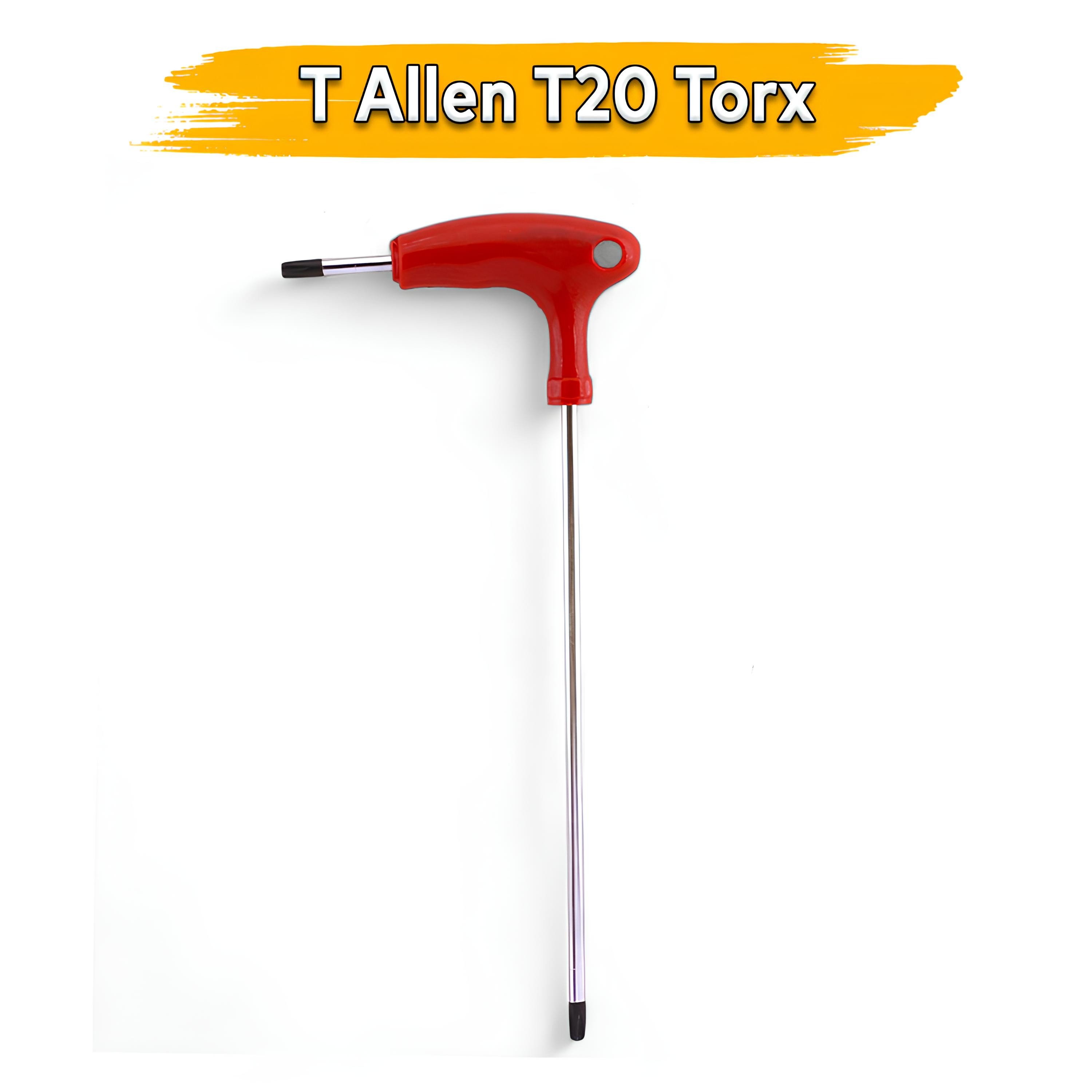 T20 Torx T Tipi Allen Anahtar TT020 – Uzun Saplı Çelik Tornavida Yıldız Lokma Uyumlu