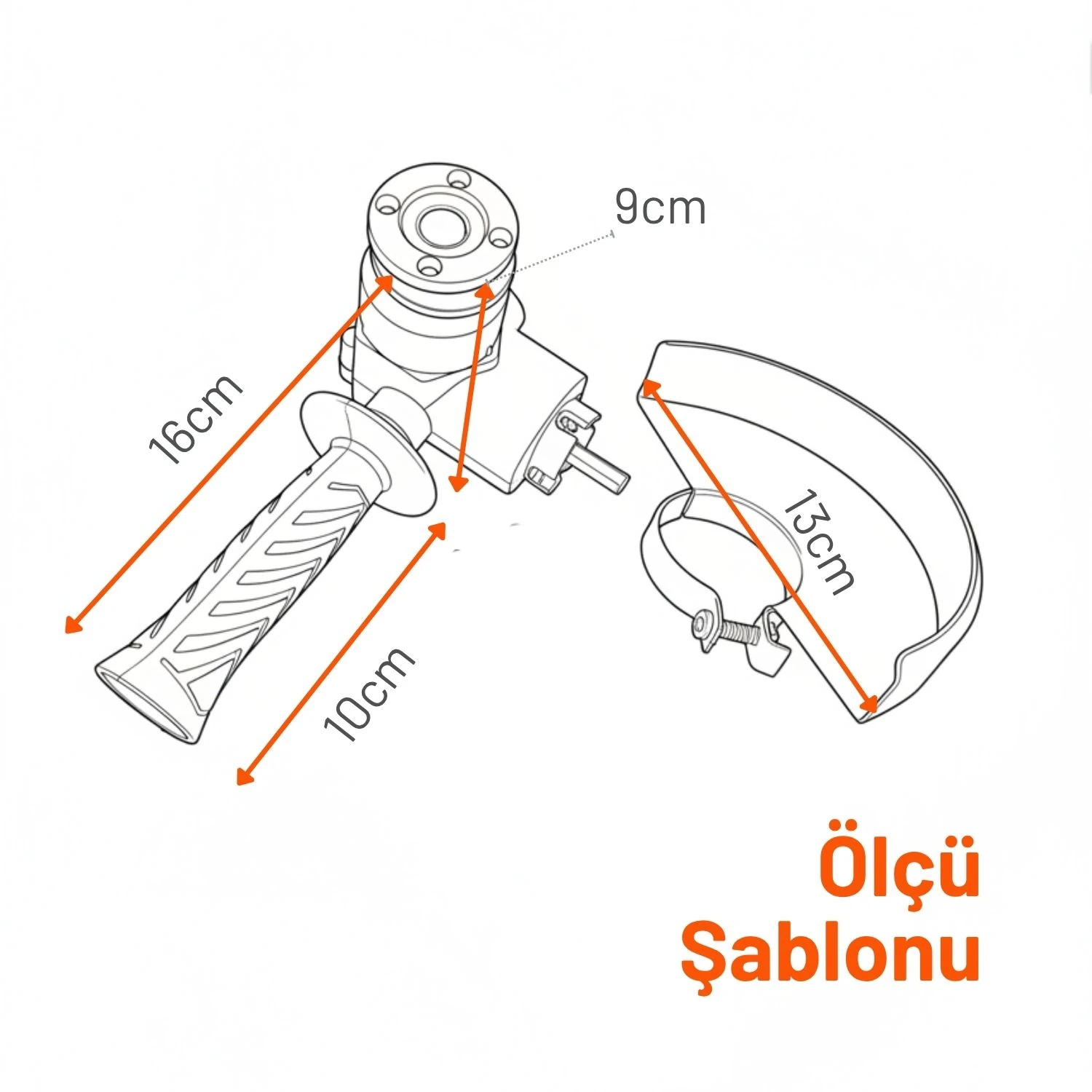 Siyah 115 mm Sert Plastik Çok Amaçlı Taşlama Disk Aparatı Seti Sunta Testeresi Matkap Inox Uyumlu